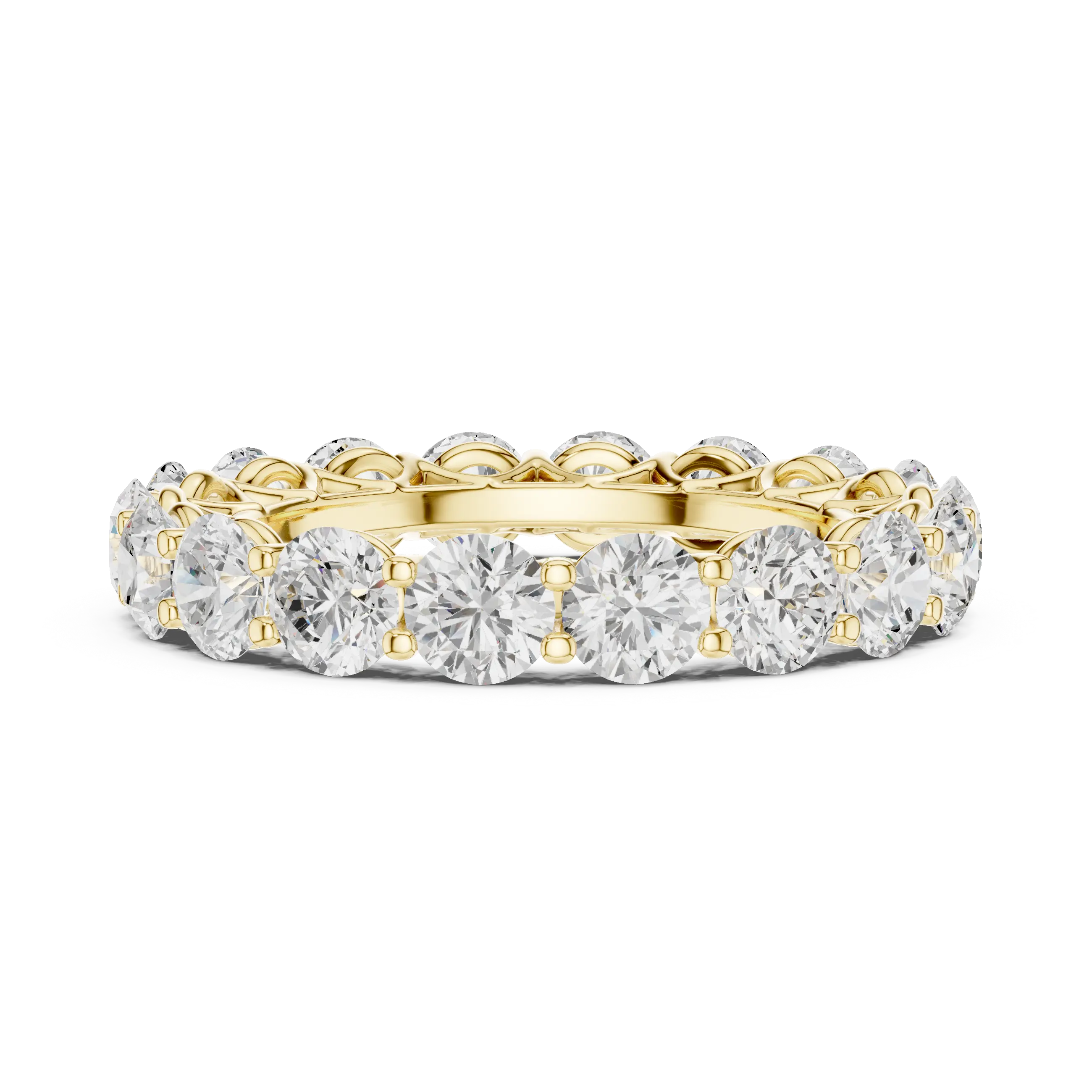 MJET015 - Elegant Scalloped Basket Round Silhouette Band