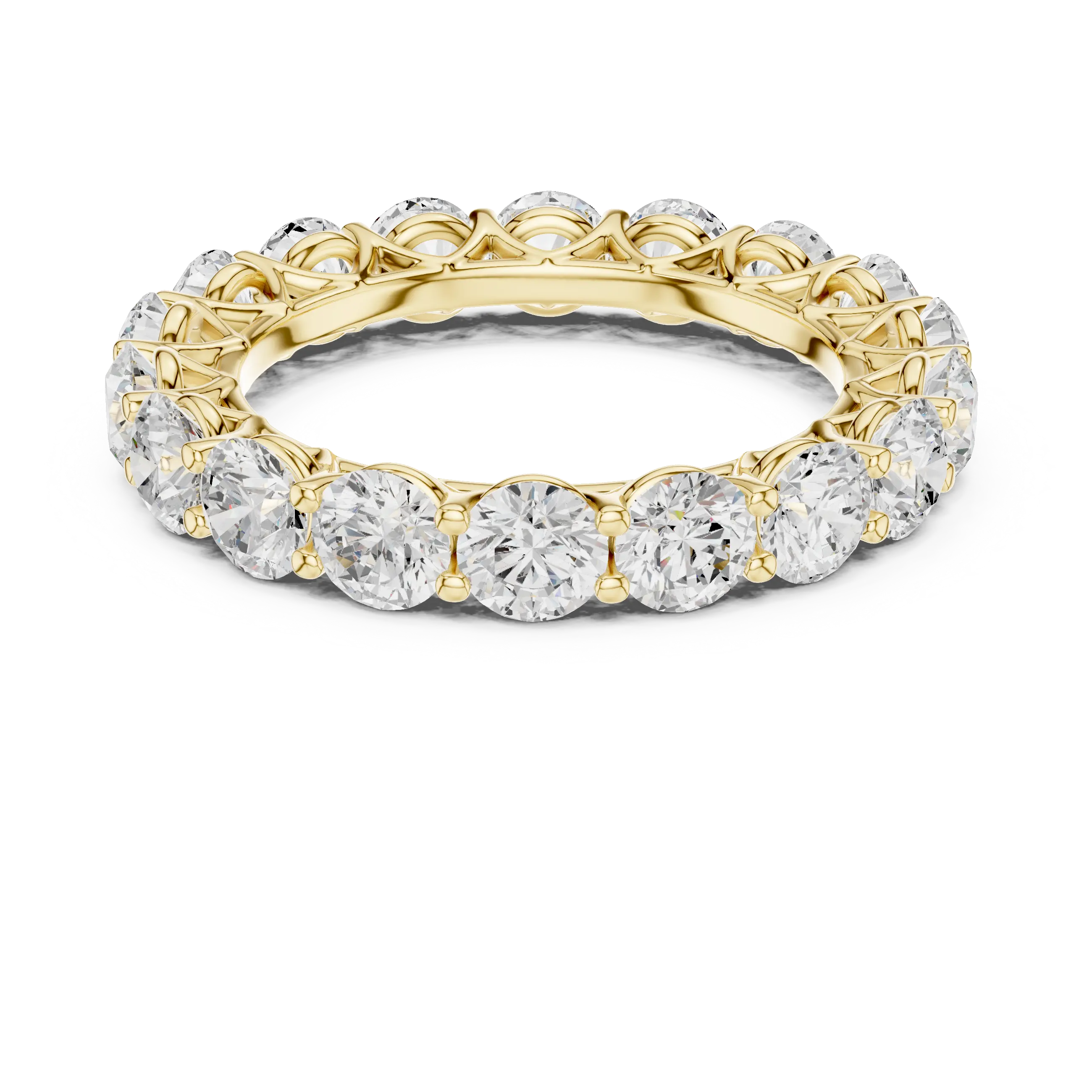 MJET015 - Elegant Scalloped Basket Round Silhouette Band
