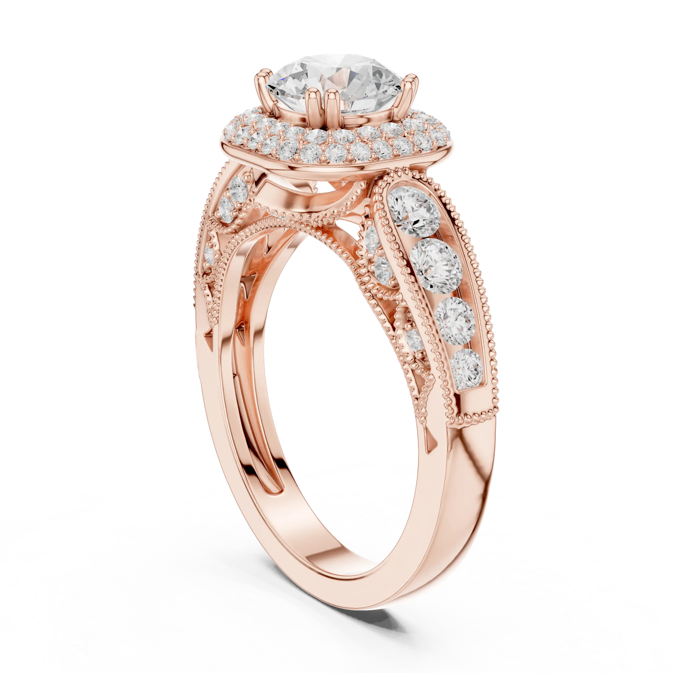MJA013 - Majestic Sunburst Diamond Mandala Cocktail Ring