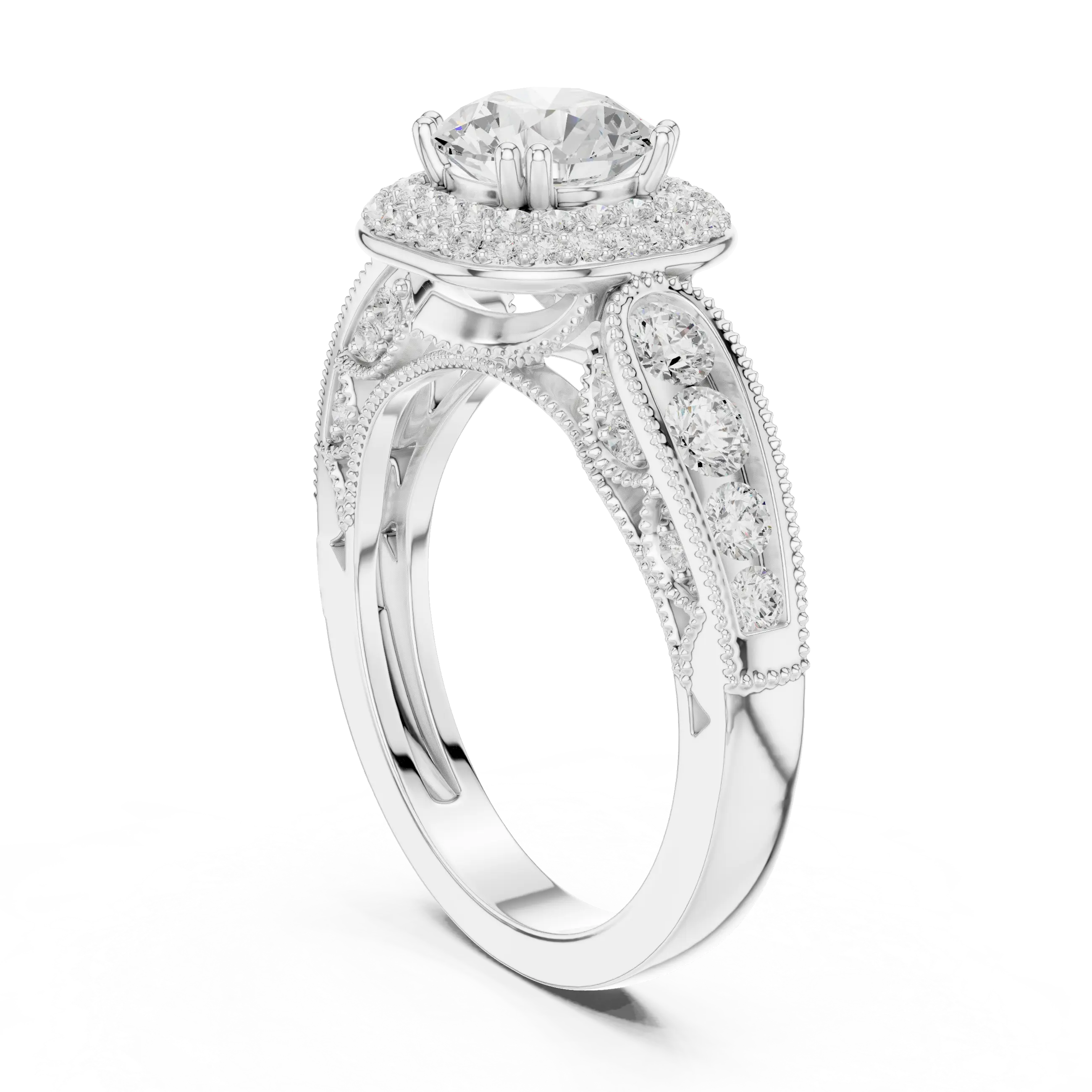 MJA013 - Majestic Sunburst Diamond Mandala Cocktail Ring