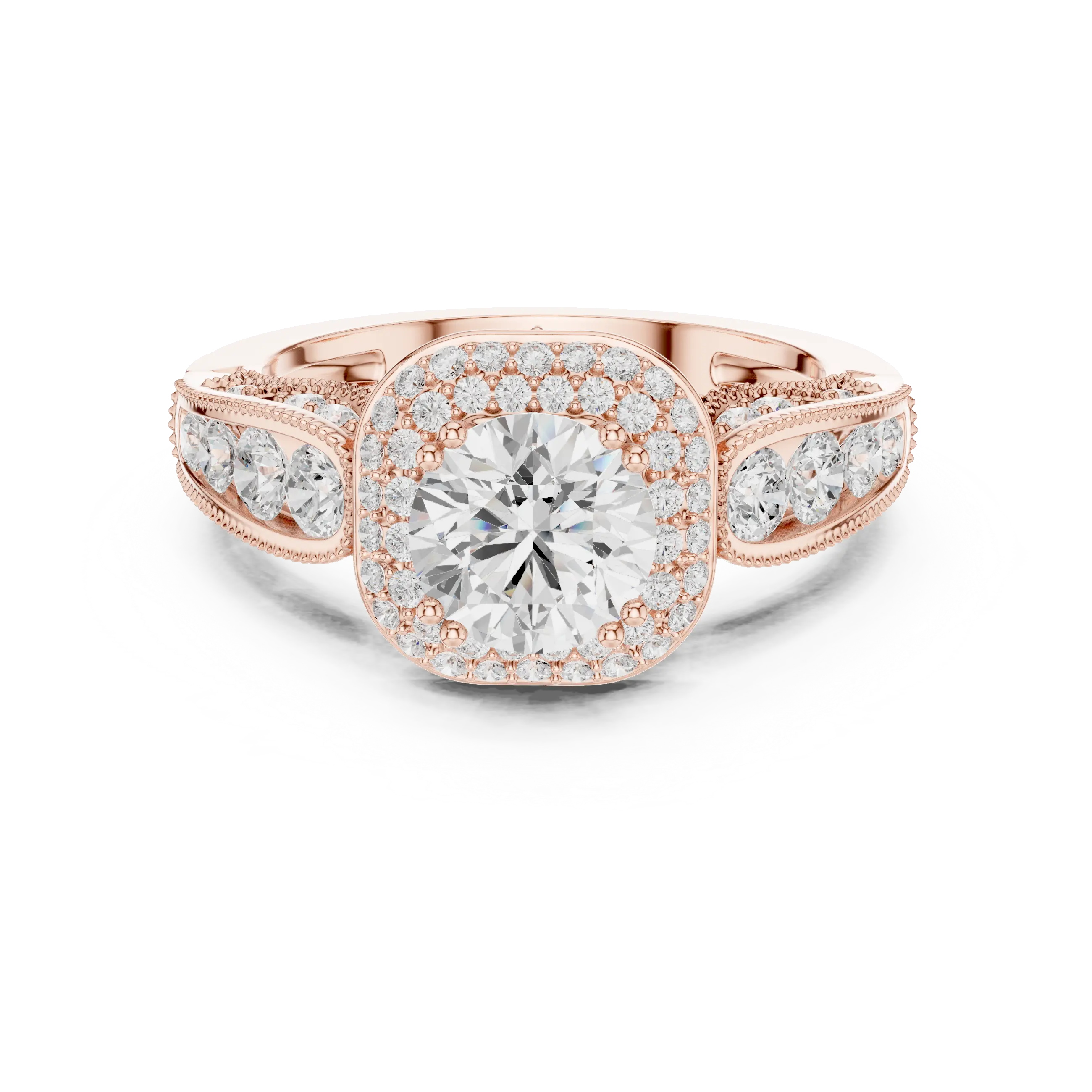 MJA013 - Majestic Sunburst Diamond Mandala Cocktail Ring