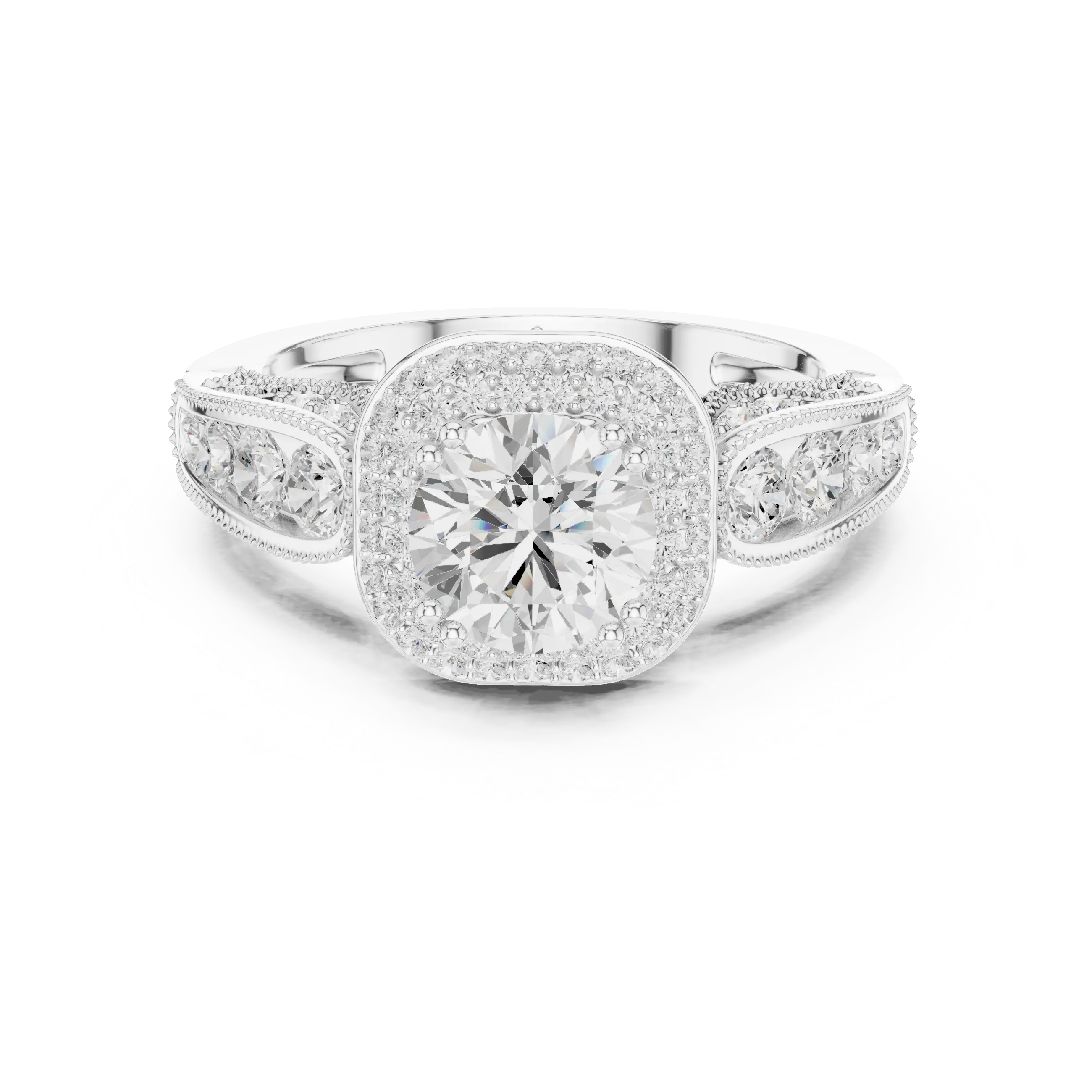 MJA013 - Majestic Sunburst Diamond Mandala Cocktail Ring