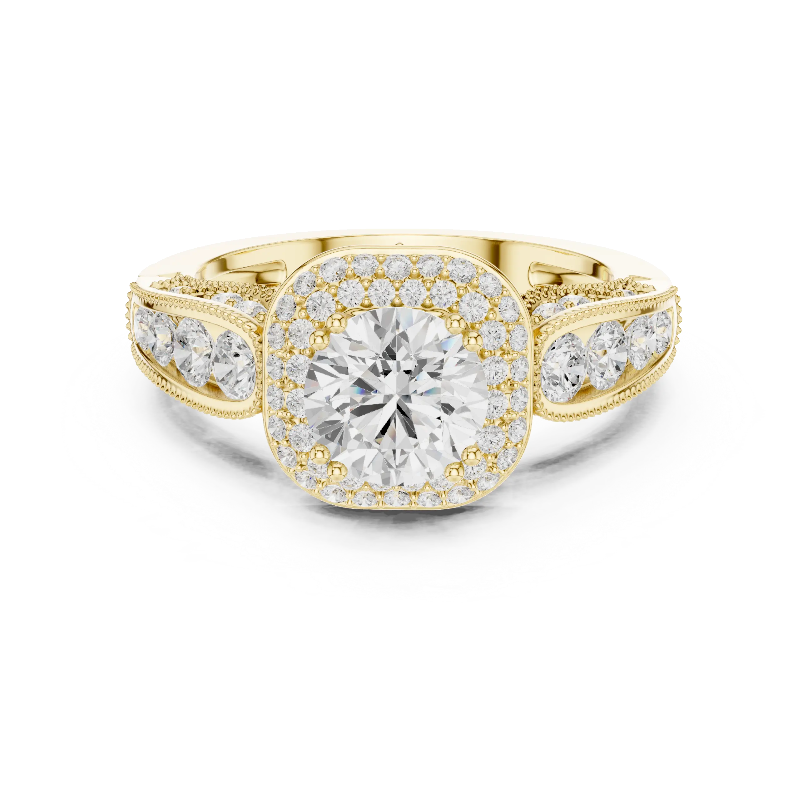 MJA013 - Majestic Sunburst Diamond Mandala Cocktail Ring