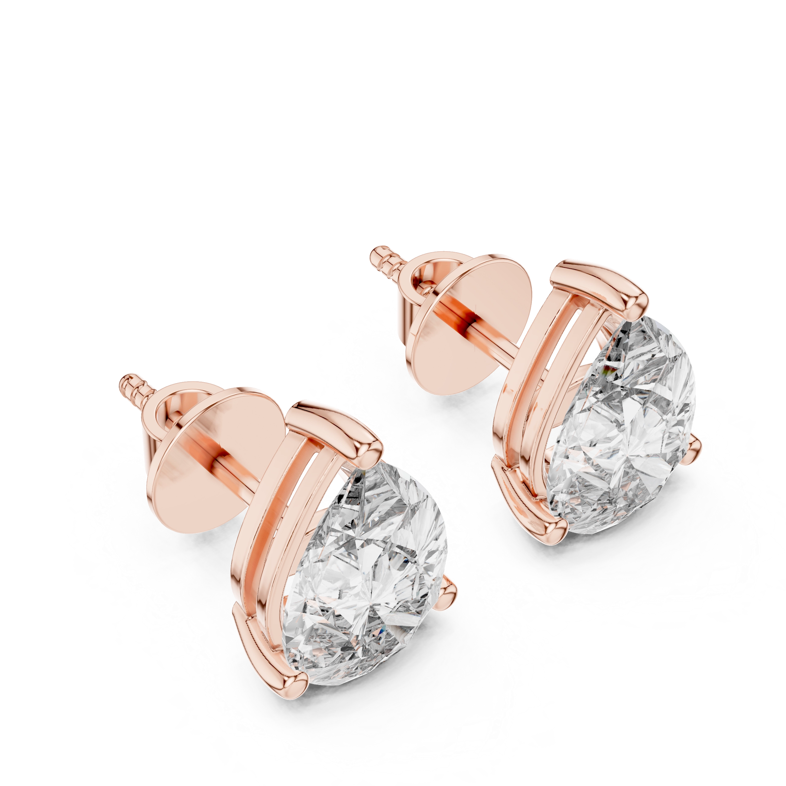 MJER02 - Classic Four-Prong Round Cut Solitaire Studs