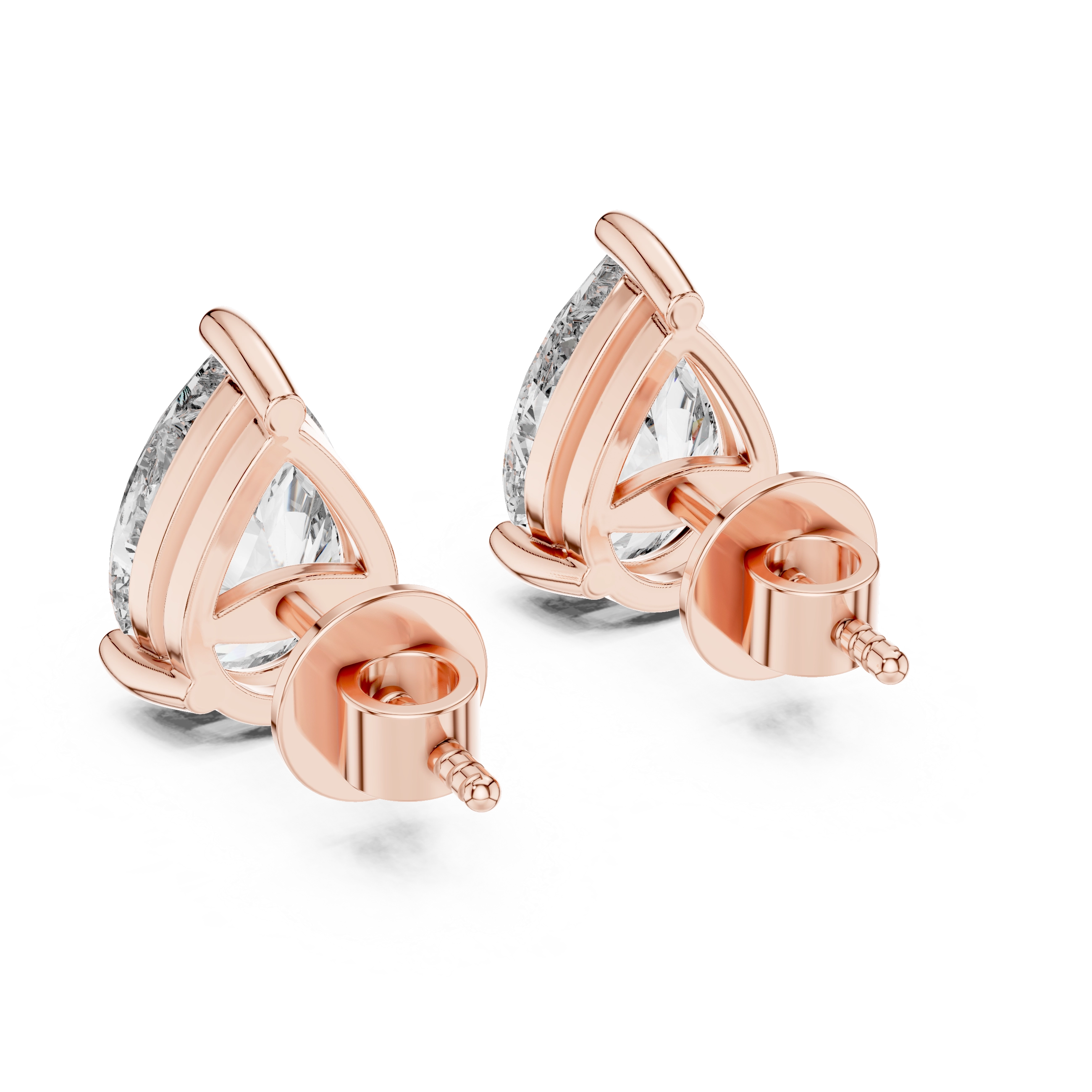 MJER02 - Classic Four-Prong Round Cut Solitaire Studs