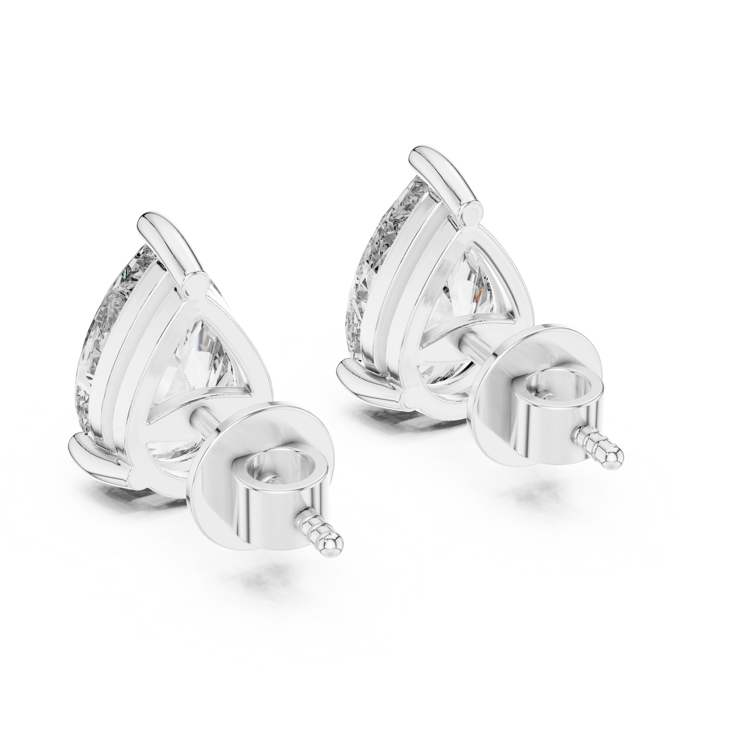 MJER02 - Classic Four-Prong Round Cut Solitaire Studs