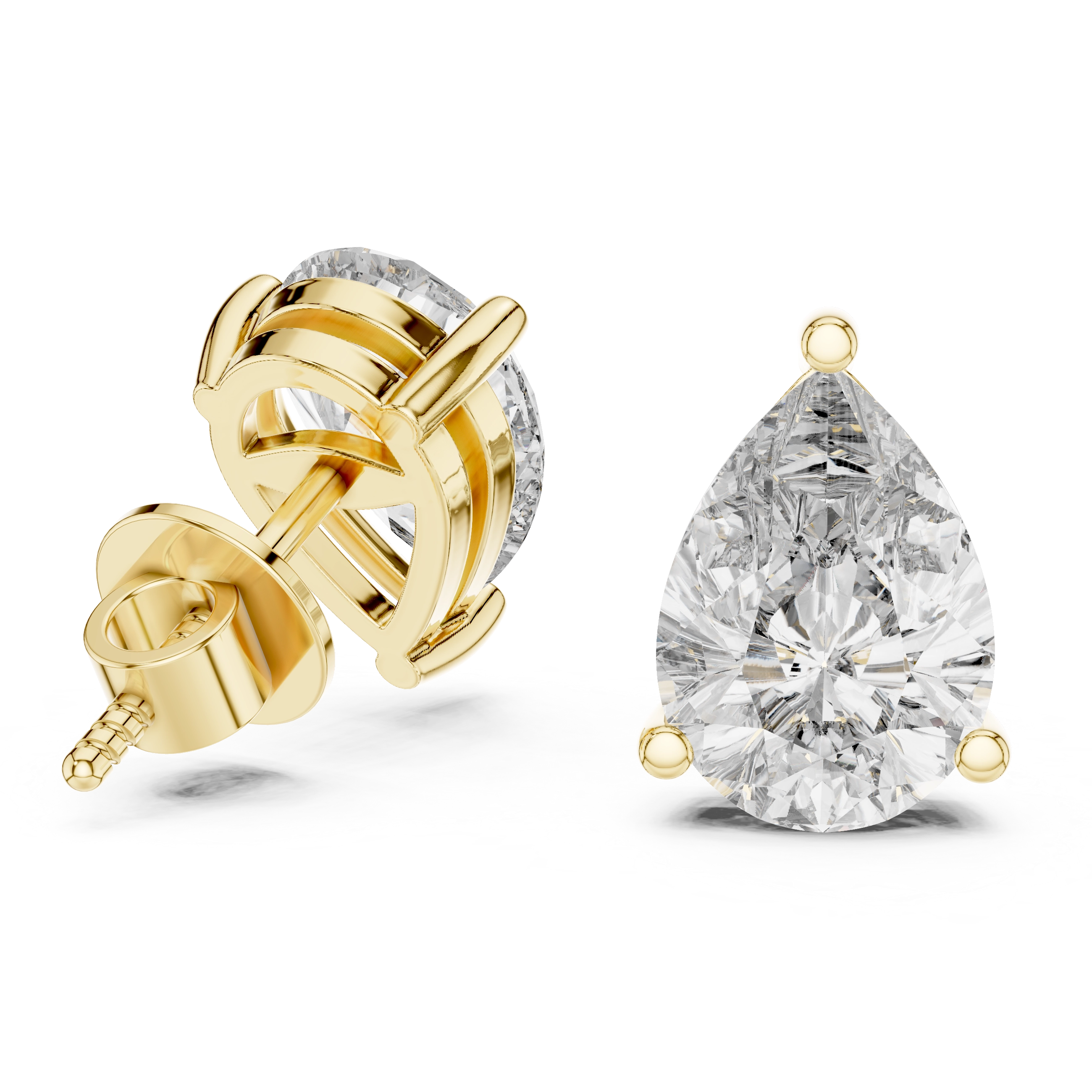 MJER02 - Classic Four-Prong Round Cut Solitaire Studs