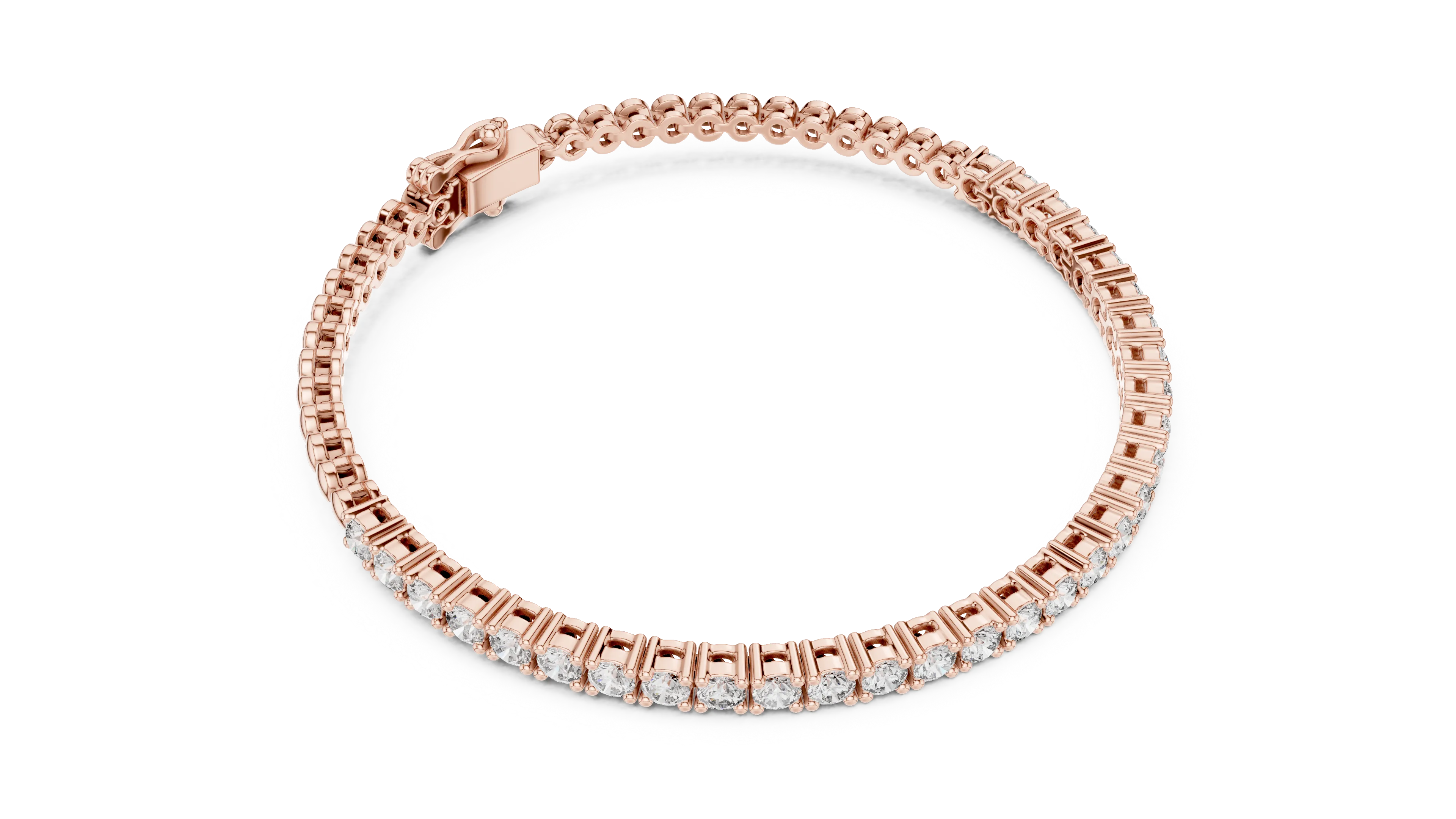 MJBR12 - Crown Set Brilliant Circular Line Armlet