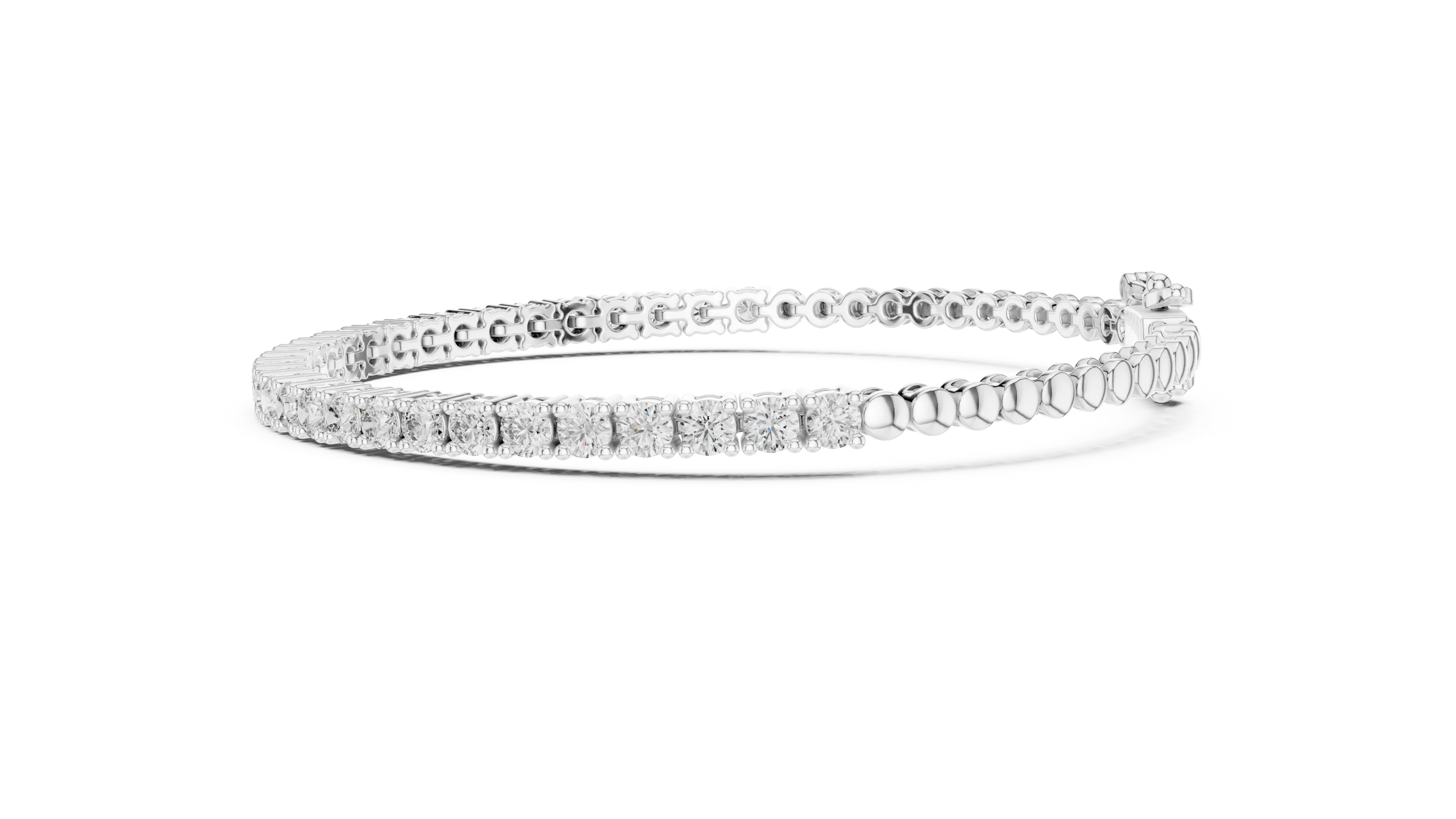 MJBR12 - Crown Set Brilliant Circular Line Armlet