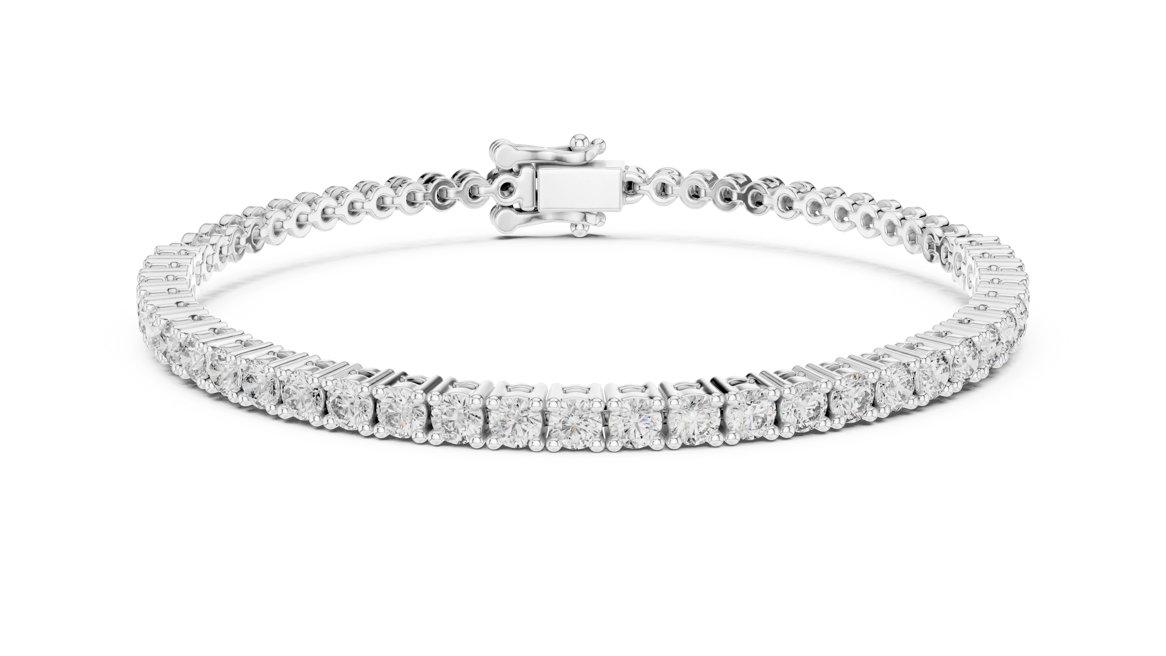 MJBR12 - Crown Set Brilliant Circular Line Armlet