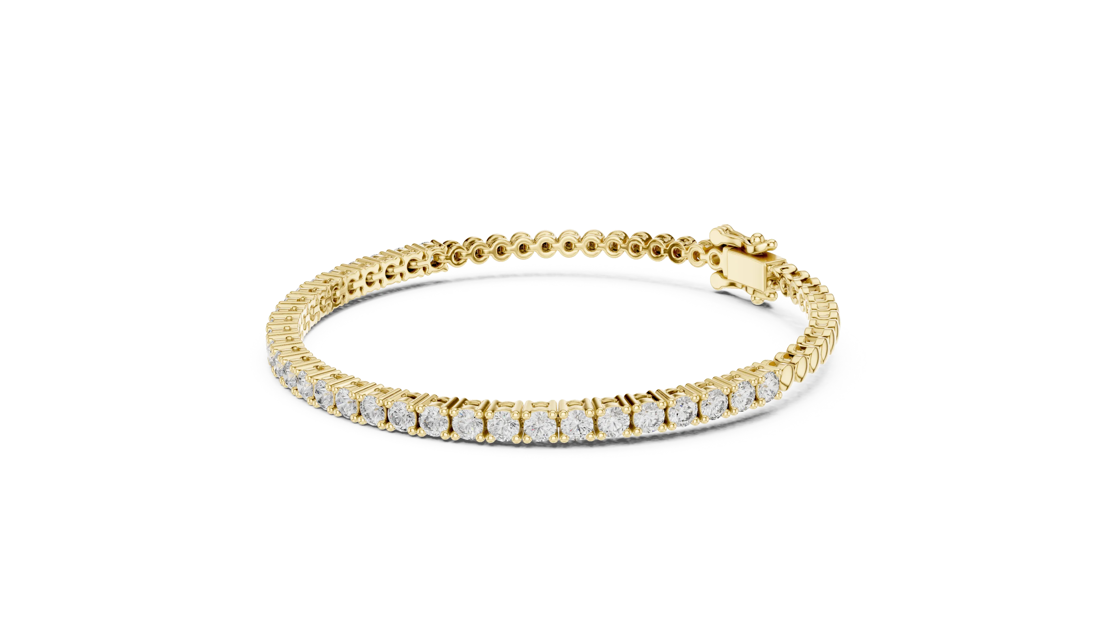 MJBR12 - Crown Set Brilliant Circular Line Armlet