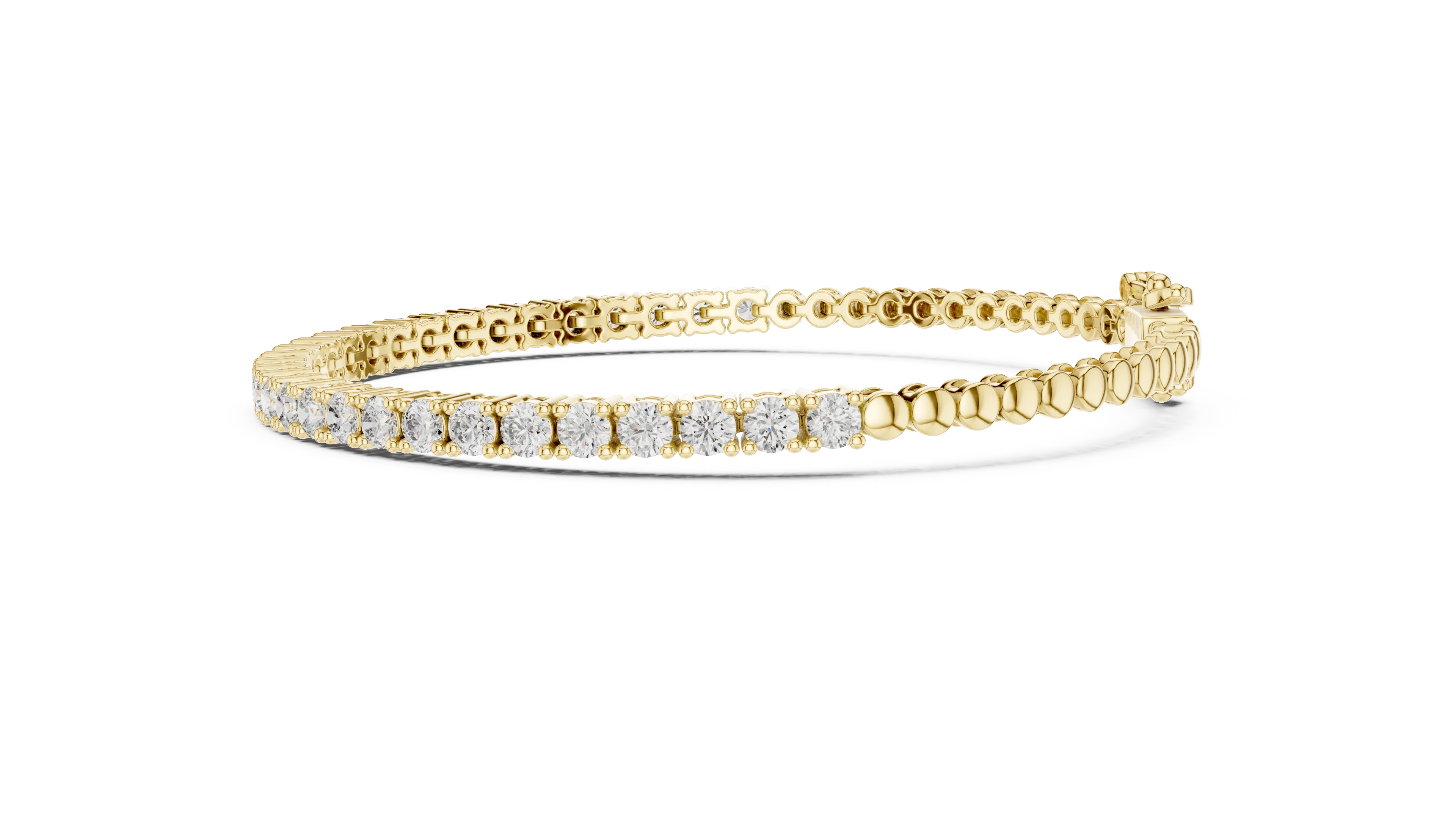 MJBR12 - Crown Set Brilliant Circular Line Armlet