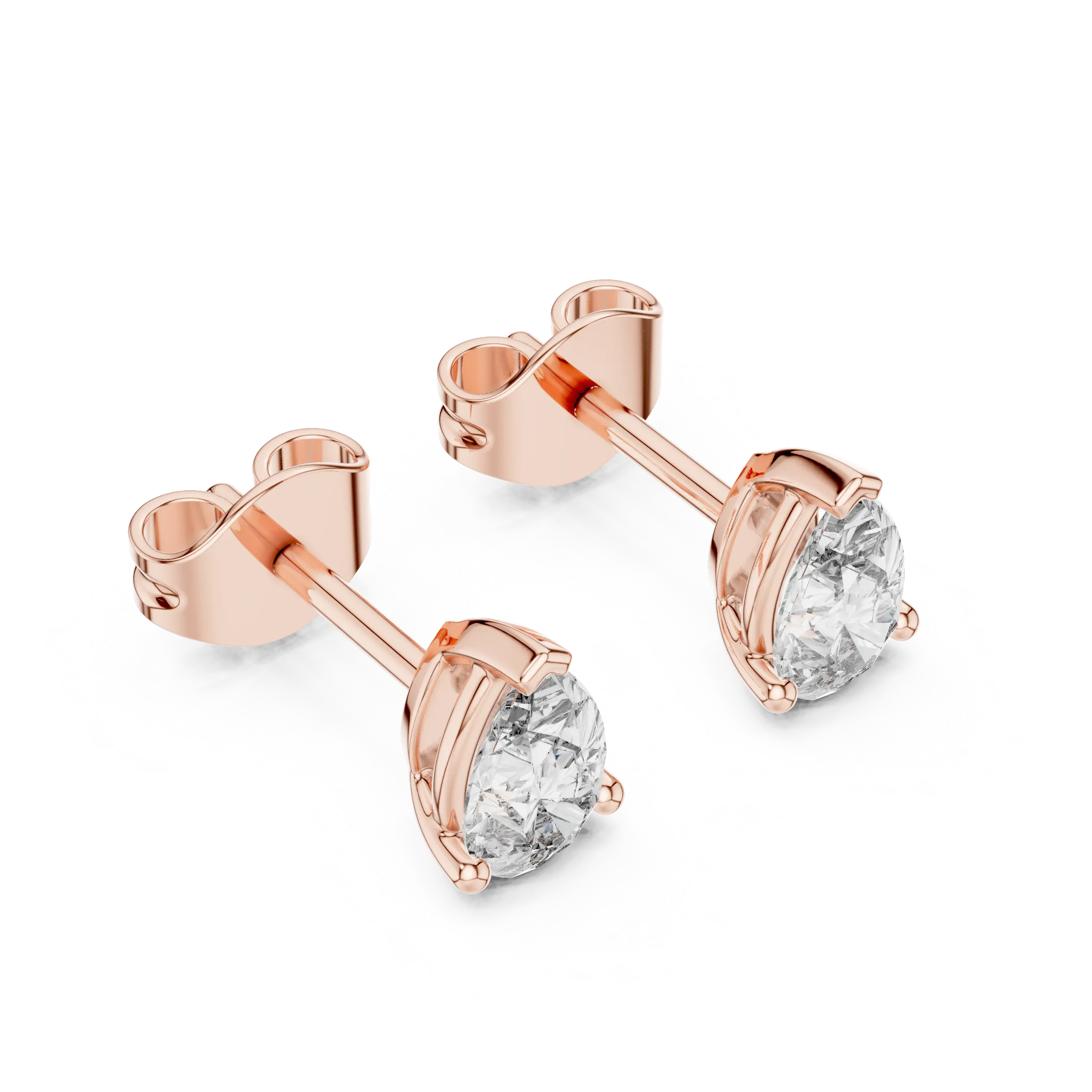 MJER38 - Pear Cut Teardrop Solitaire Studs