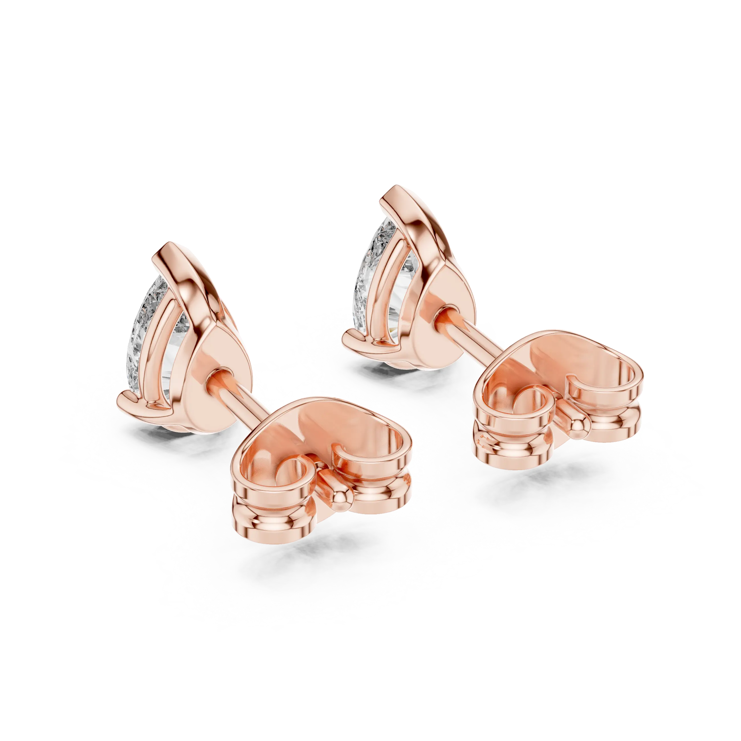 MJER38 - Pear Cut Teardrop Solitaire Studs