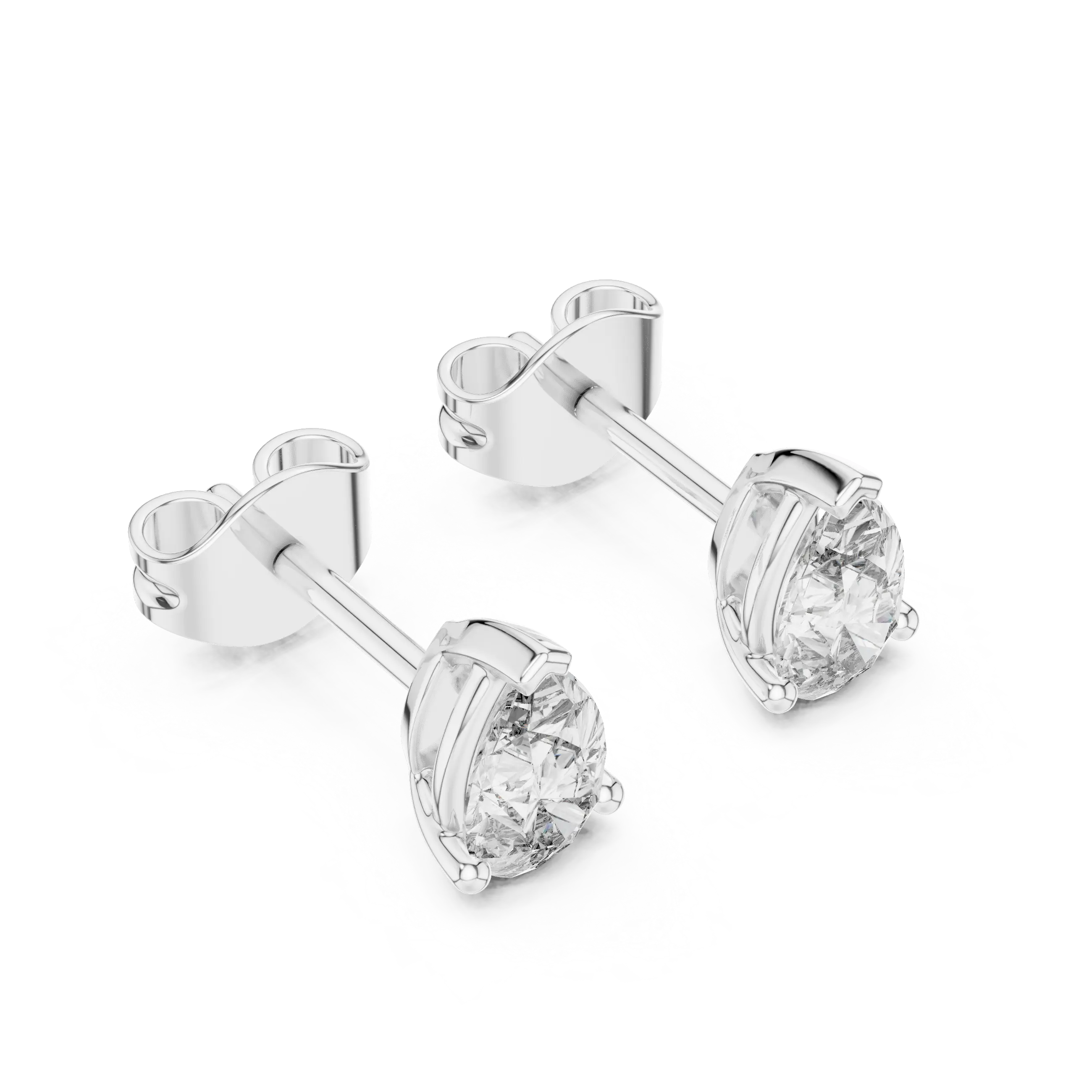 MJER38 - Pear Cut Teardrop Solitaire Studs