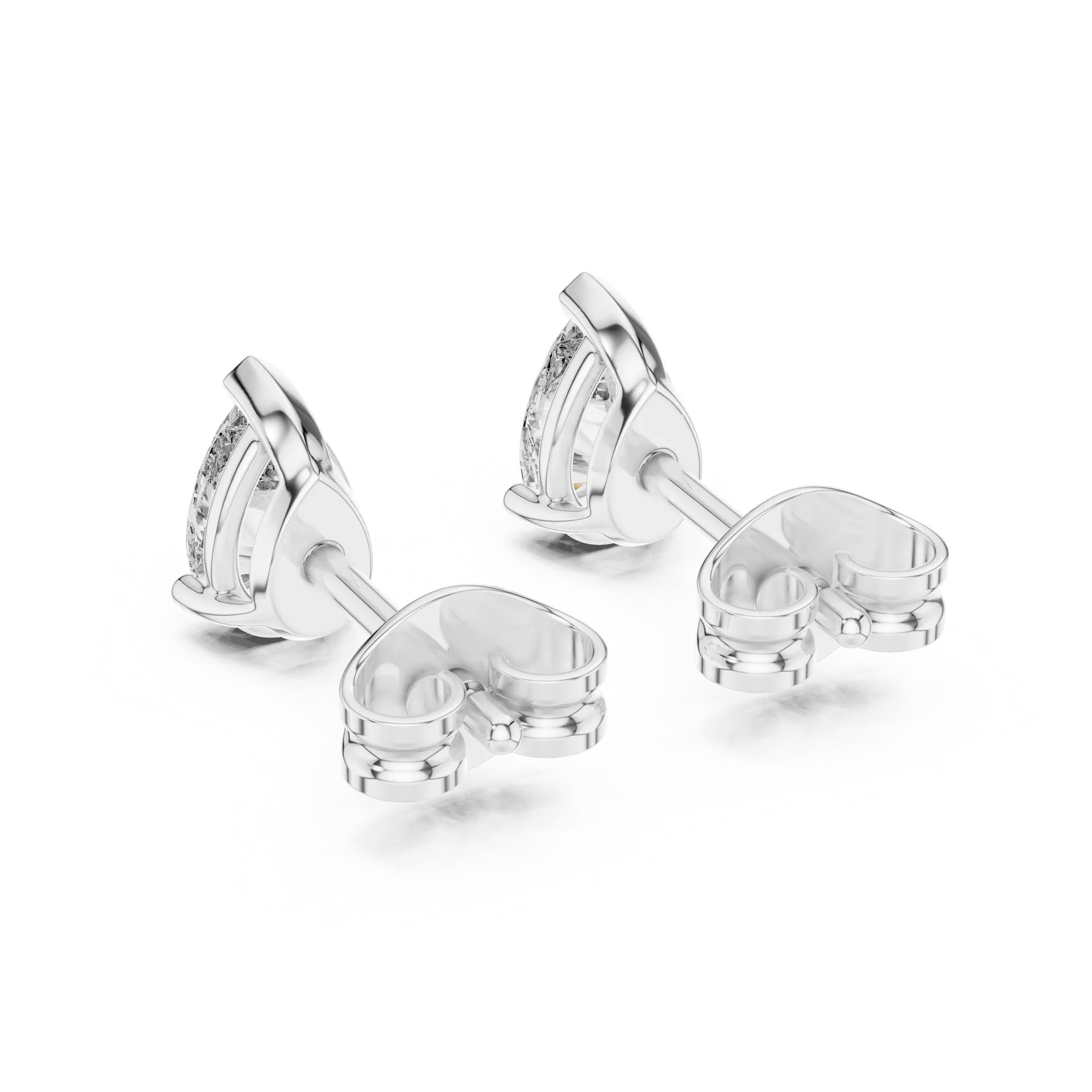 MJER38 - Pear Cut Teardrop Solitaire Studs