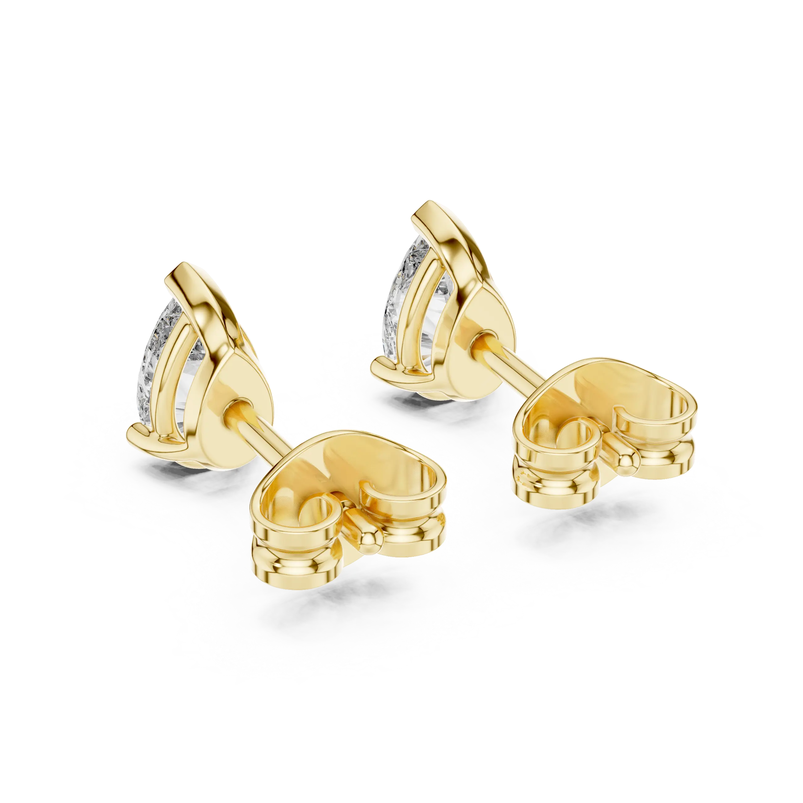 MJER38 - Pear Cut Teardrop Solitaire Studs