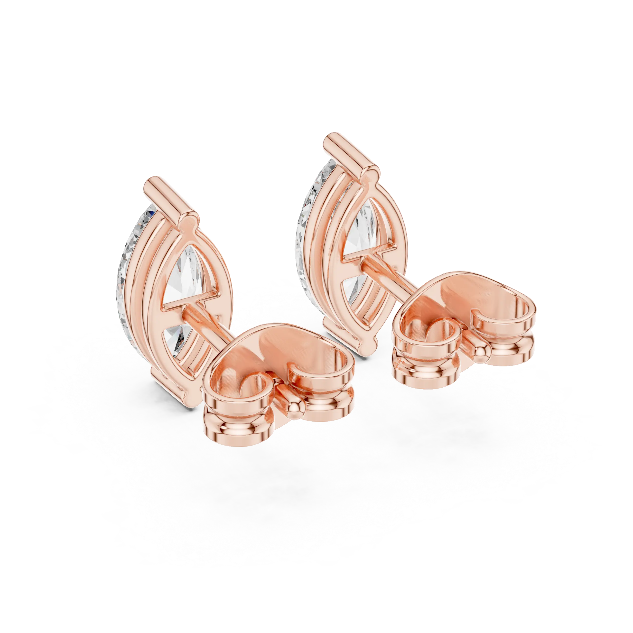MJER58 - Marquise Cut Two-Prong Solitaire Studs