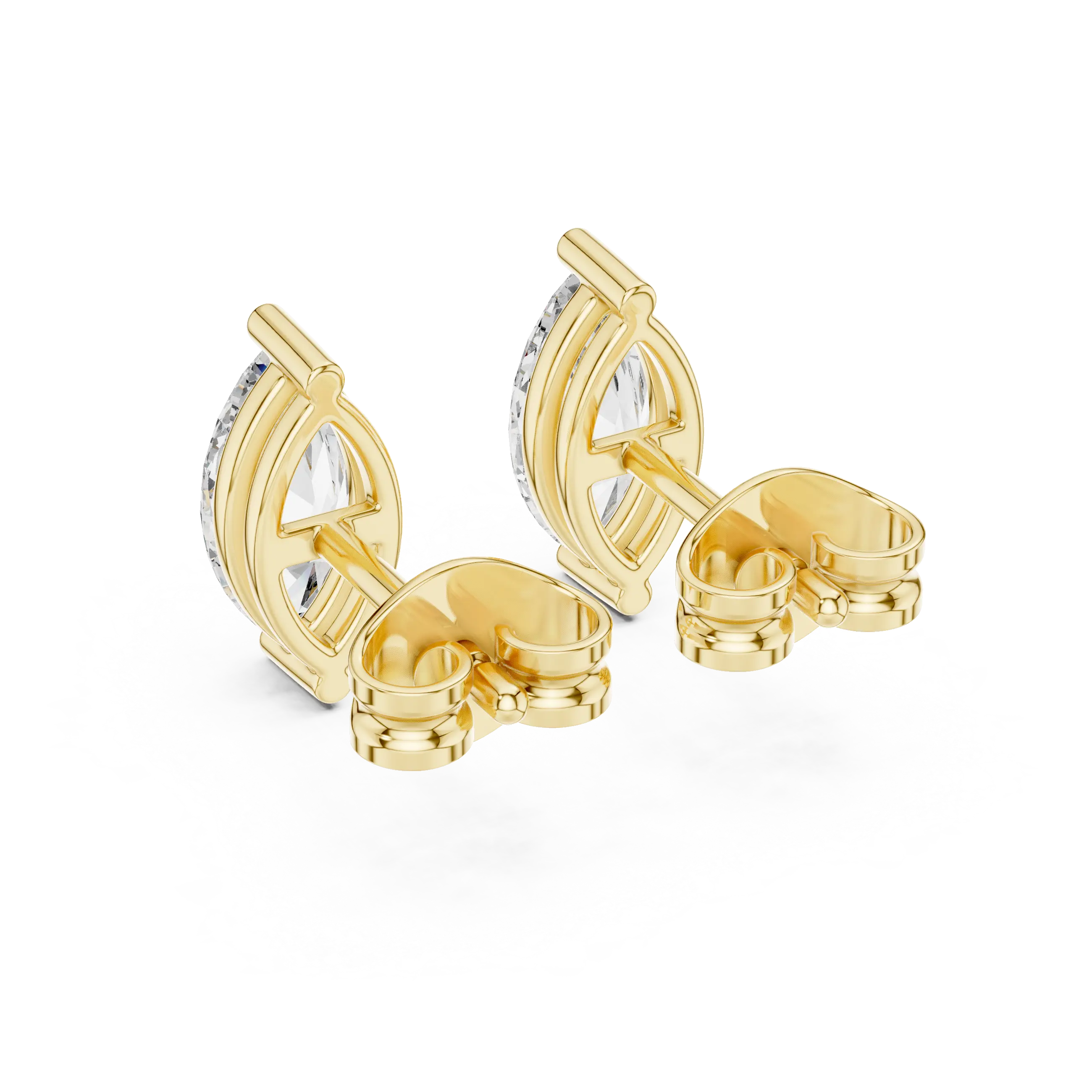 MJER58 - Marquise Cut Two-Prong Solitaire Studs