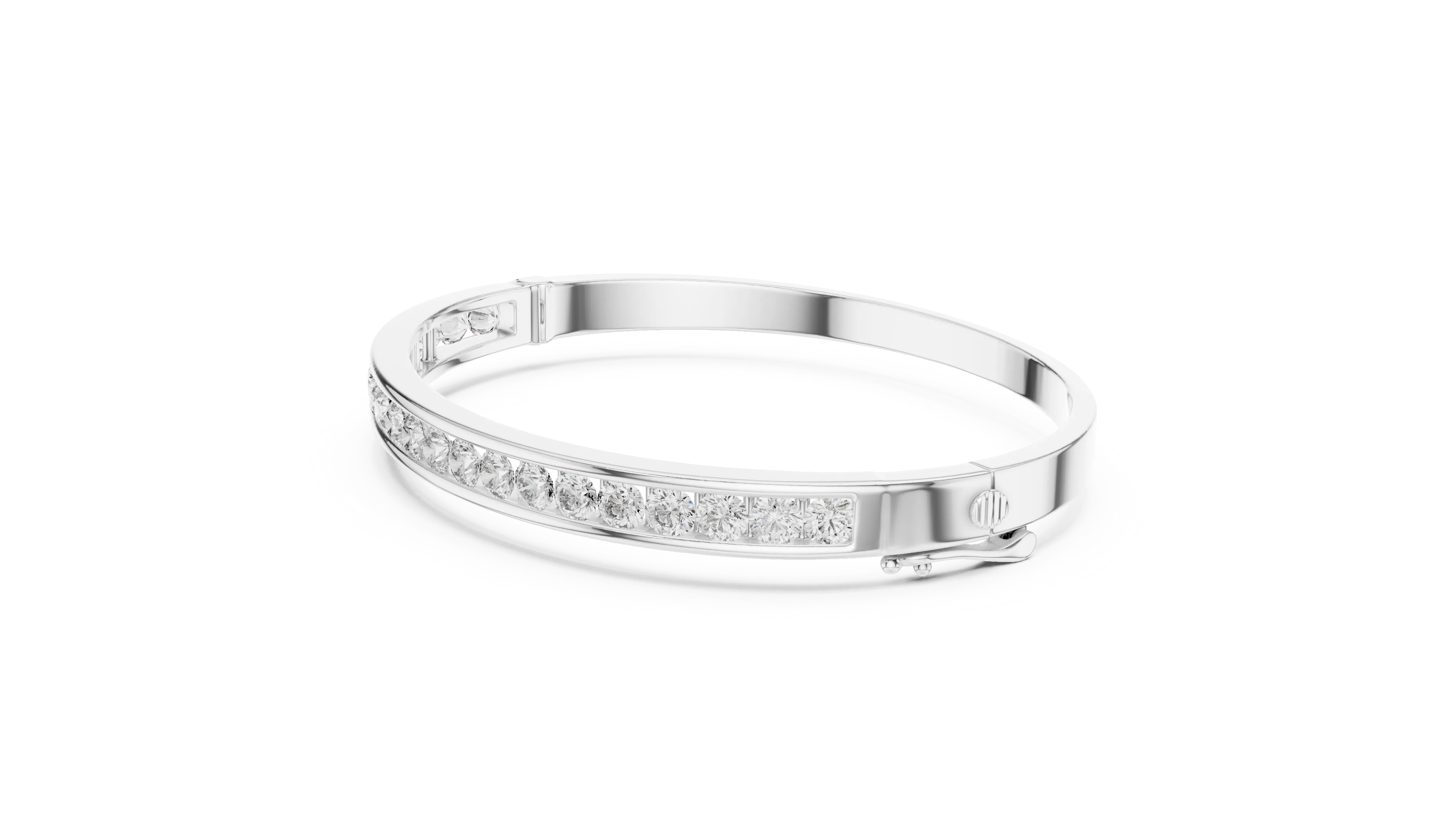 MJBR15 - Polished Channel Row Classic Armlet