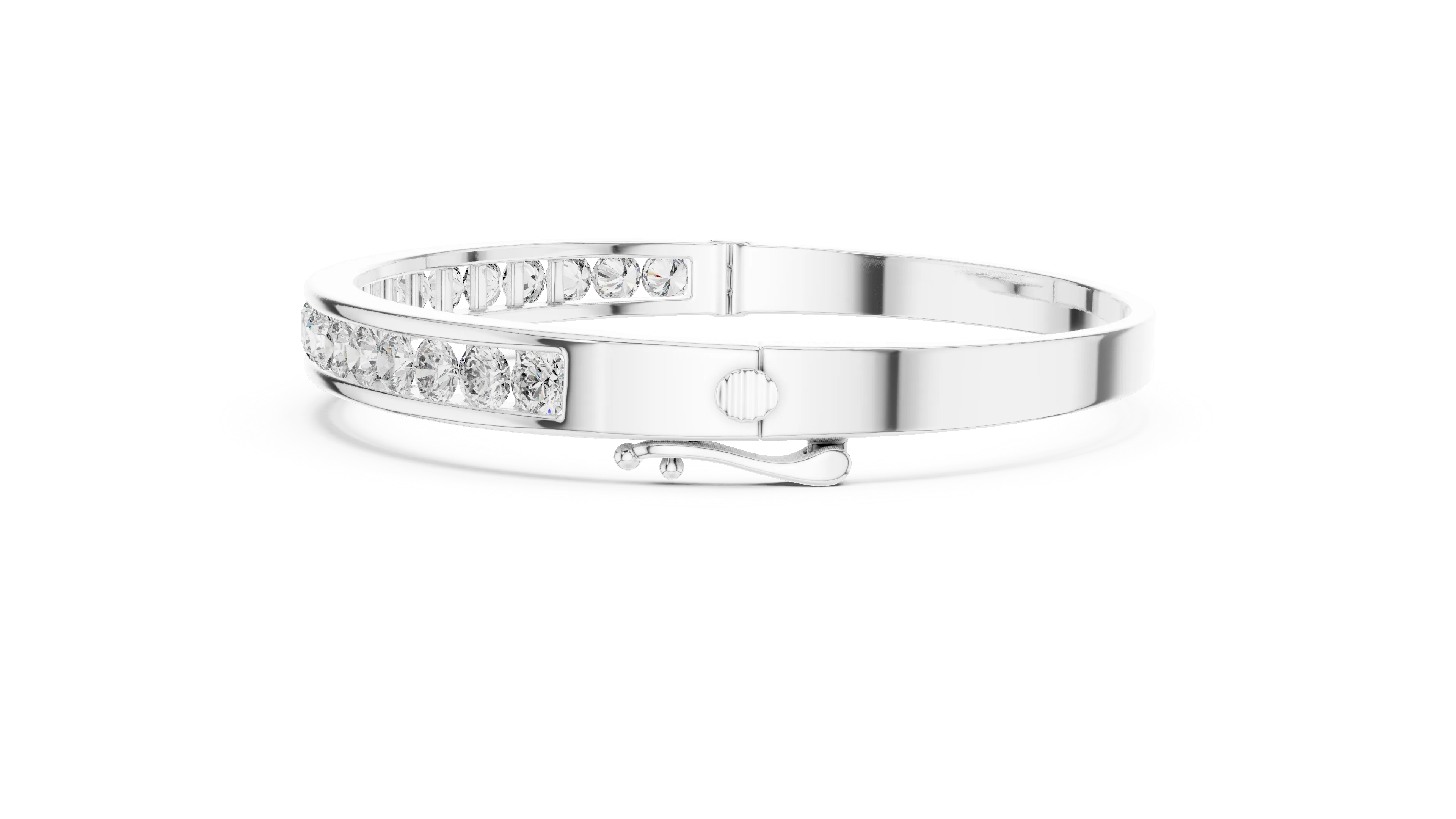 MJBR15 - Polished Channel Row Classic Armlet