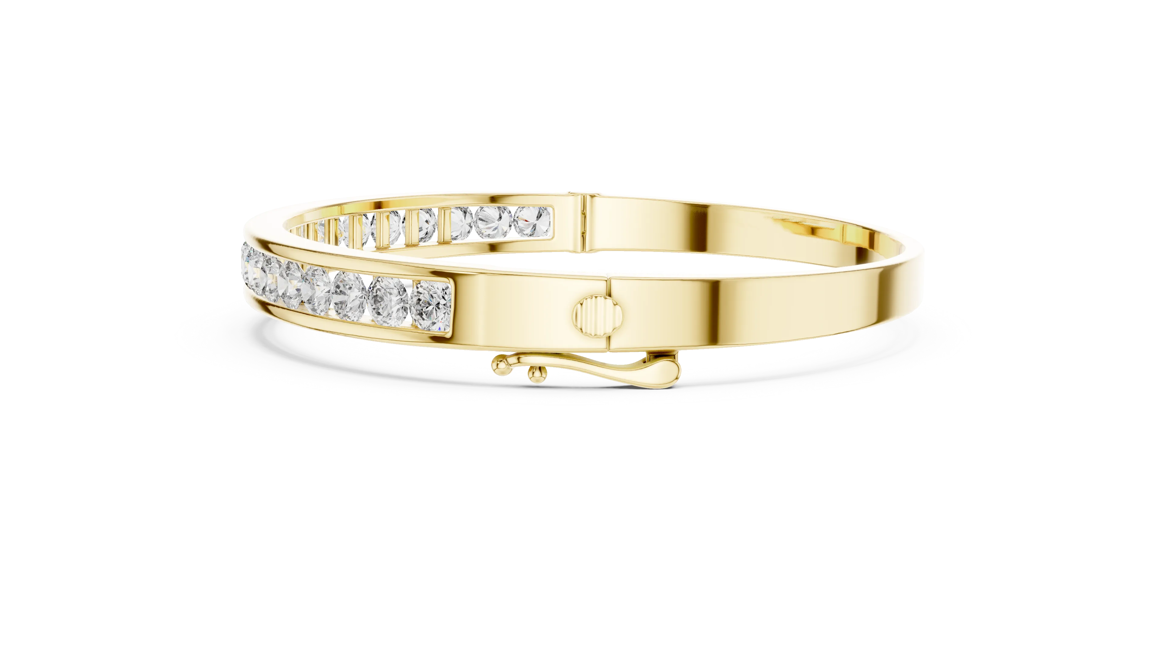 MJBR15 - Polished Channel Row Classic Armlet