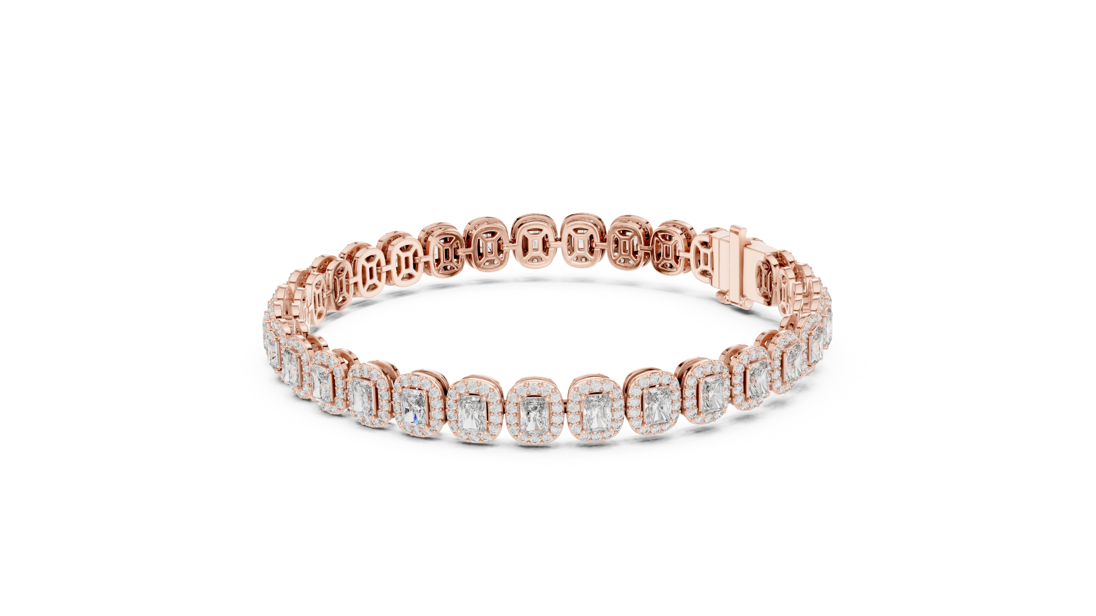 MJBR16 - Encased Radiant Gemstone Statement Band