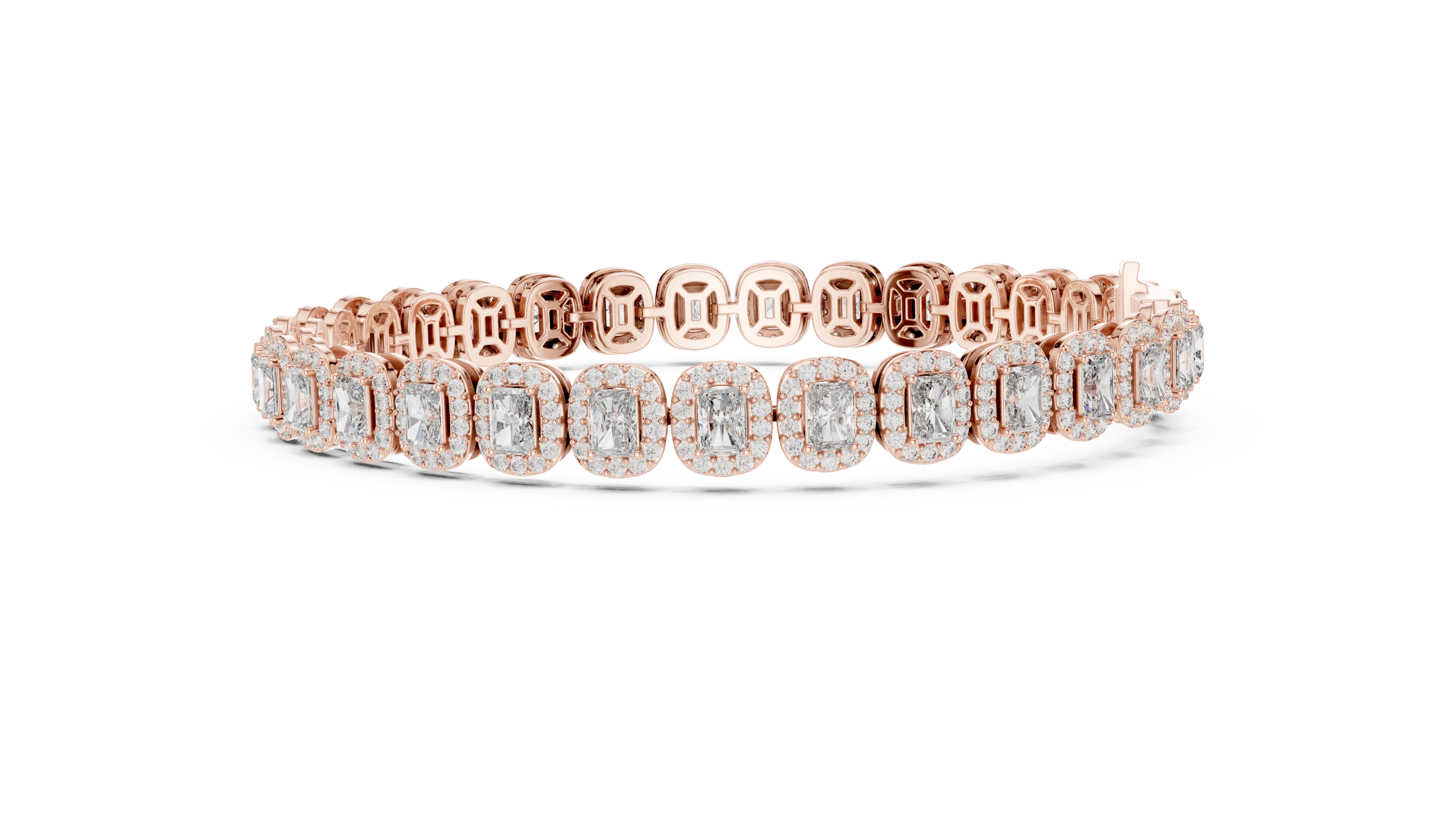 MJBR16 - Encased Radiant Gemstone Statement Band