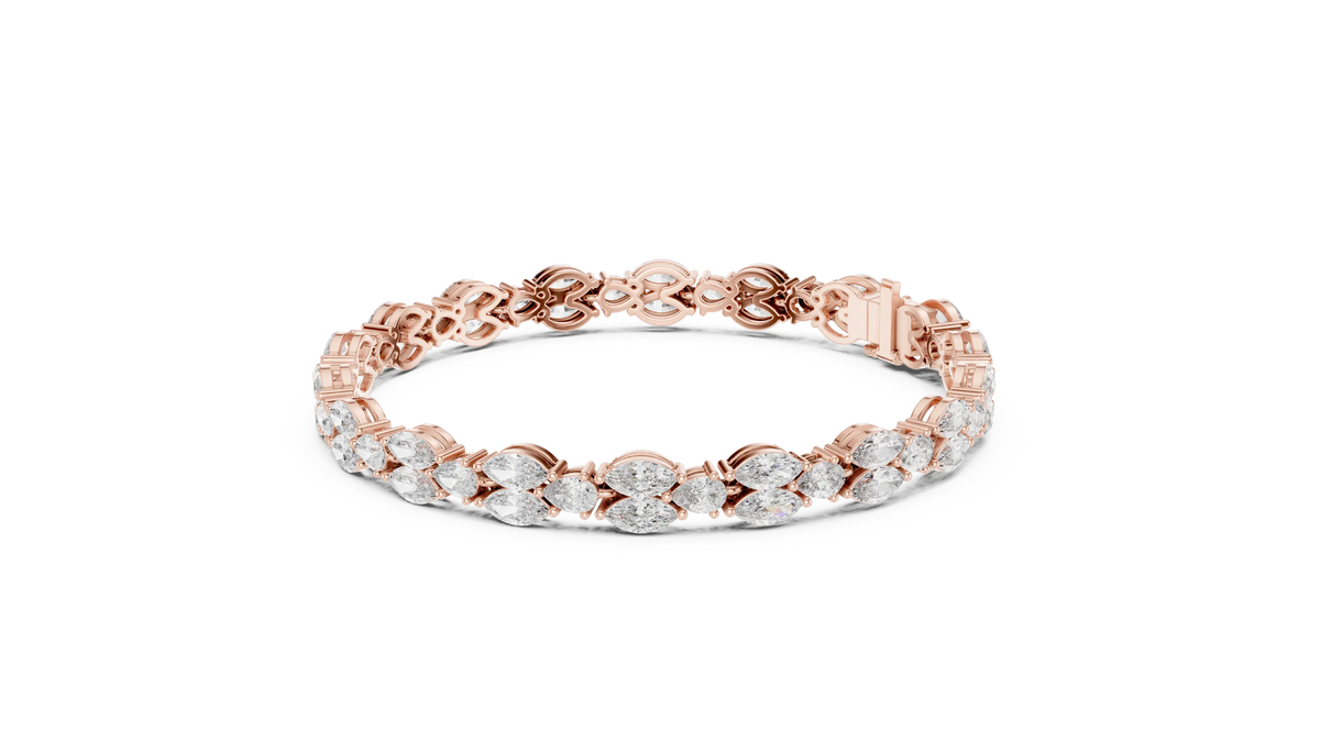 MJBR23 - Marquise Butterfly Motif Eternity Strand