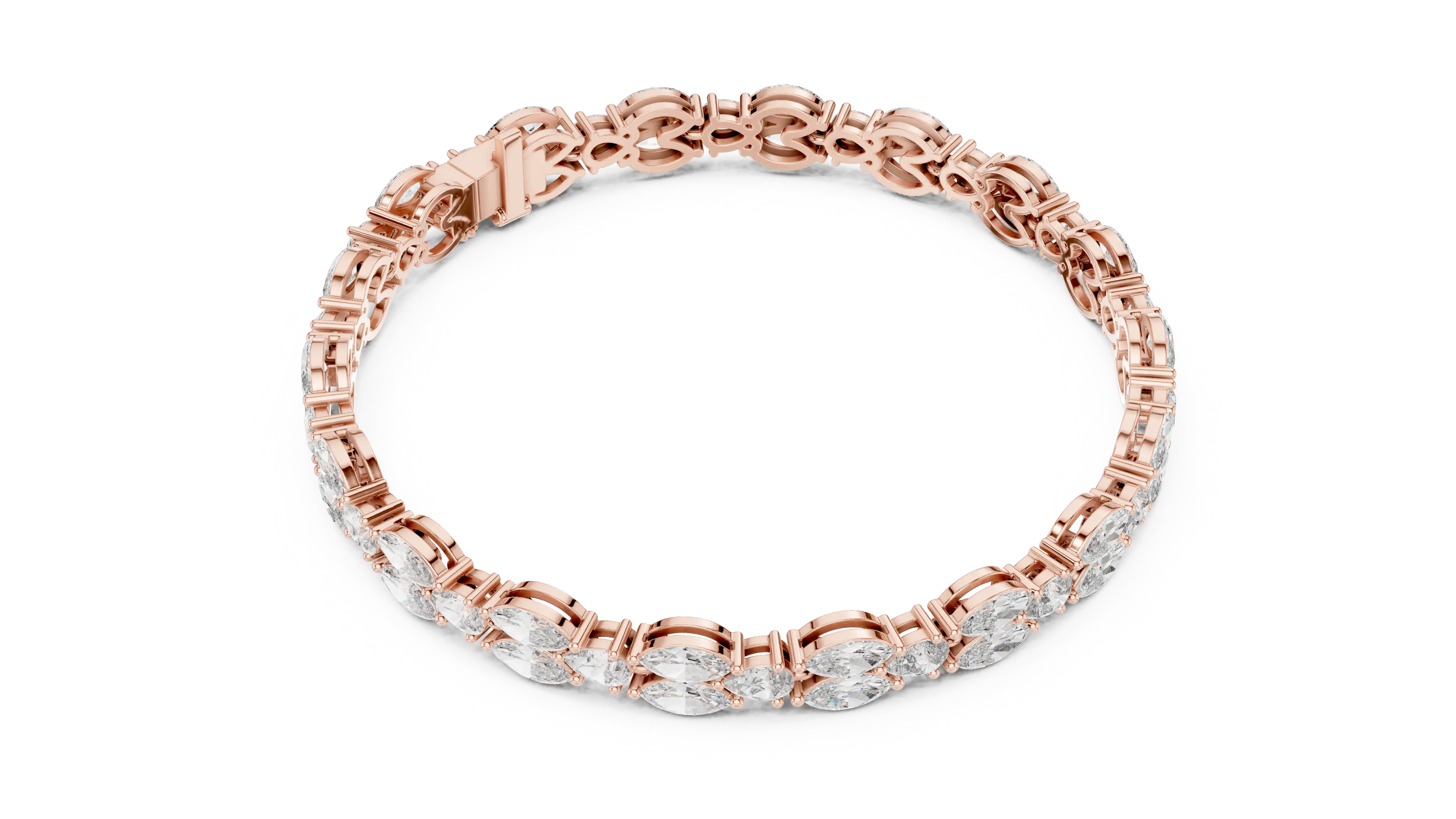MJBR23 - Marquise Butterfly Motif Eternity Strand