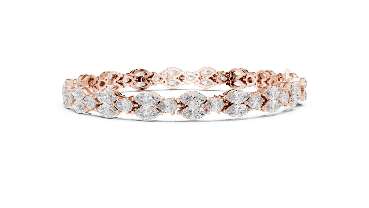 MJBR23 - Marquise Butterfly Motif Eternity Strand