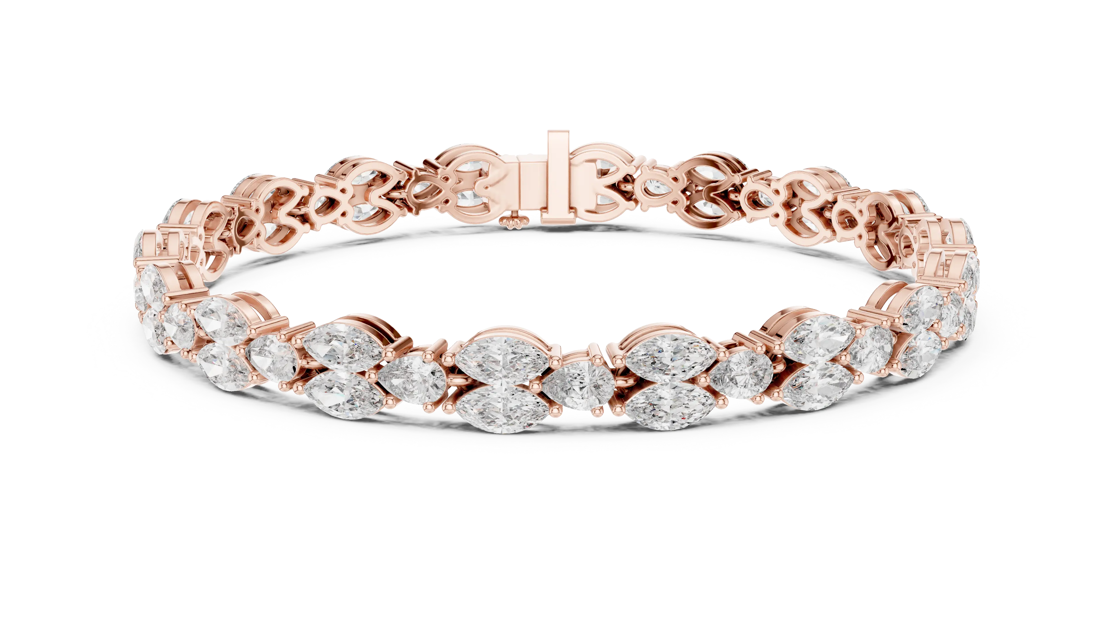 MJBR23 - Marquise Butterfly Motif Eternity Strand