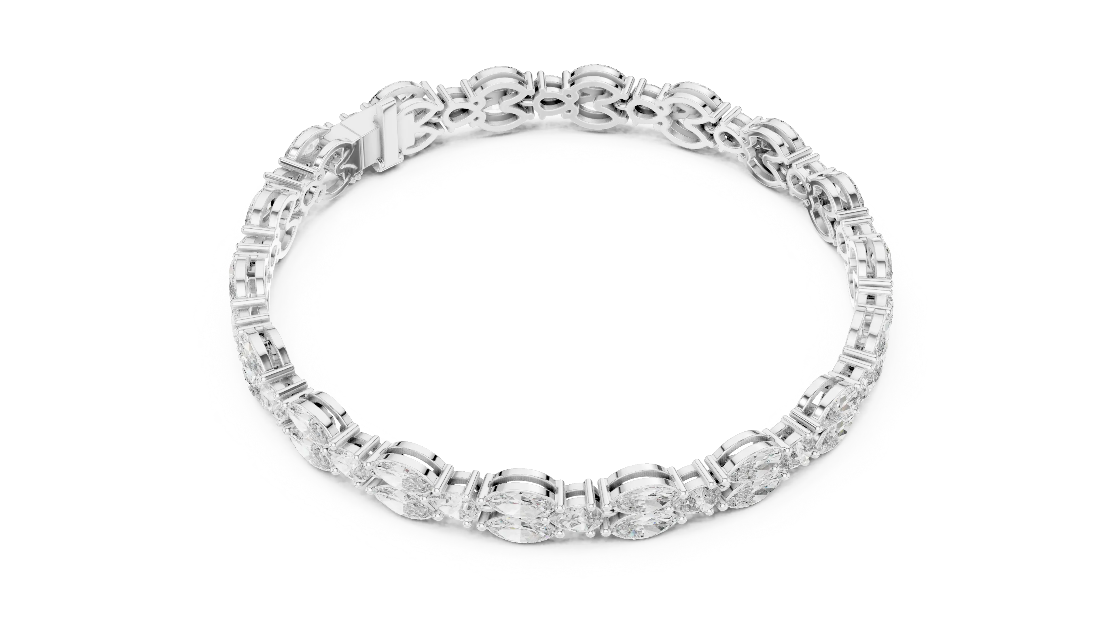 MJBR23 - Marquise Butterfly Motif Eternity Strand