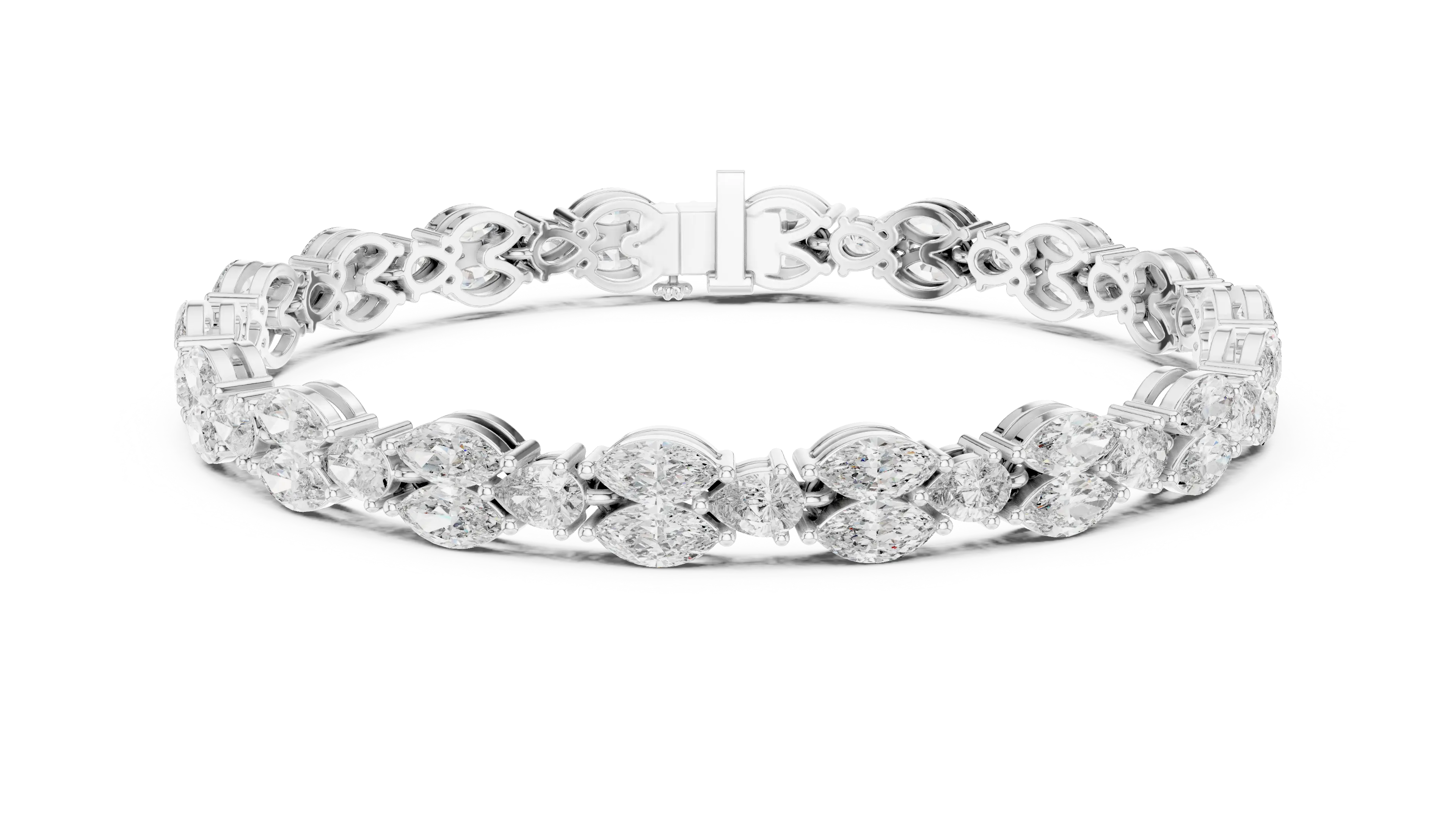 MJBR23 - Marquise Butterfly Motif Eternity Strand