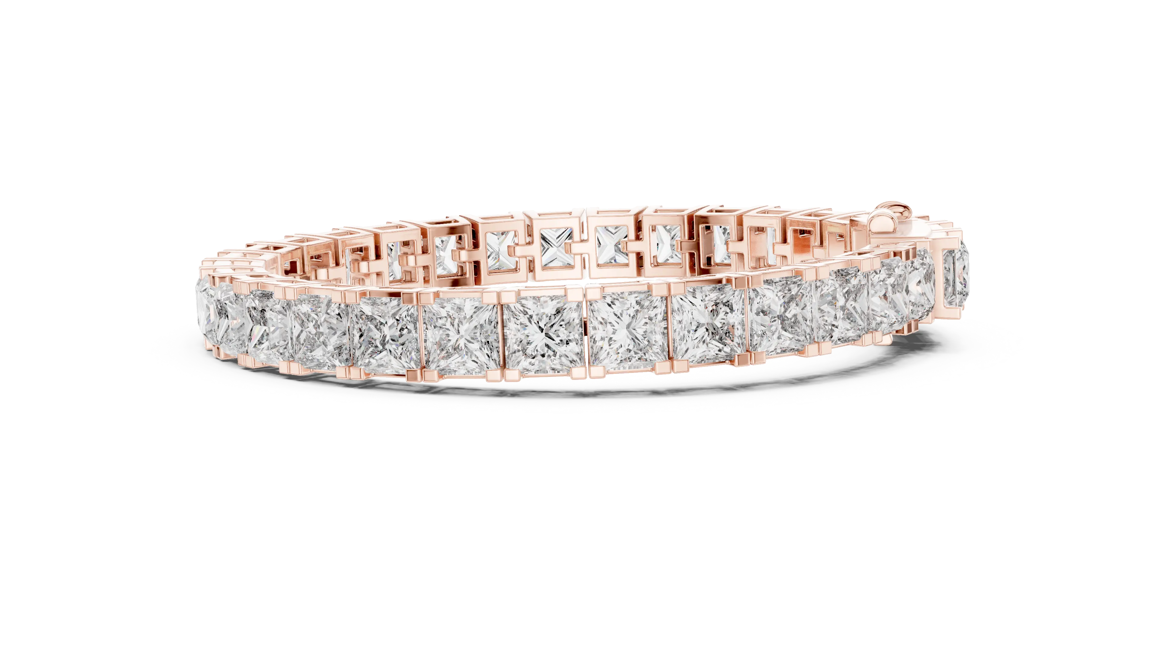 MJBR24 - Modern Princess Cut Basket Tennis Loop