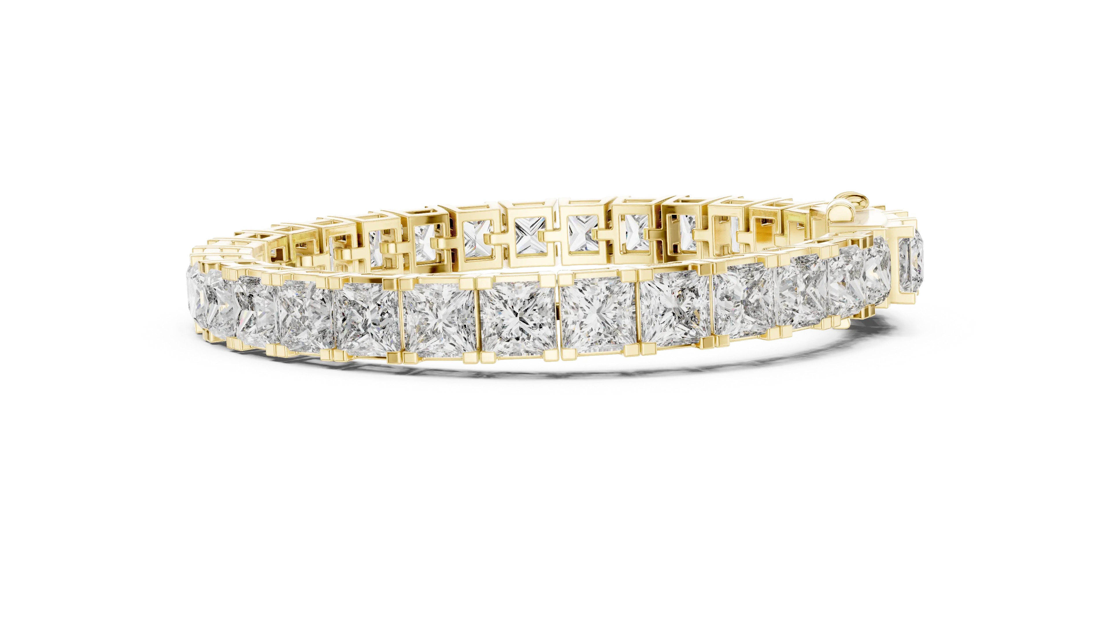 MJBR24 - Modern Princess Cut Basket Tennis Loop