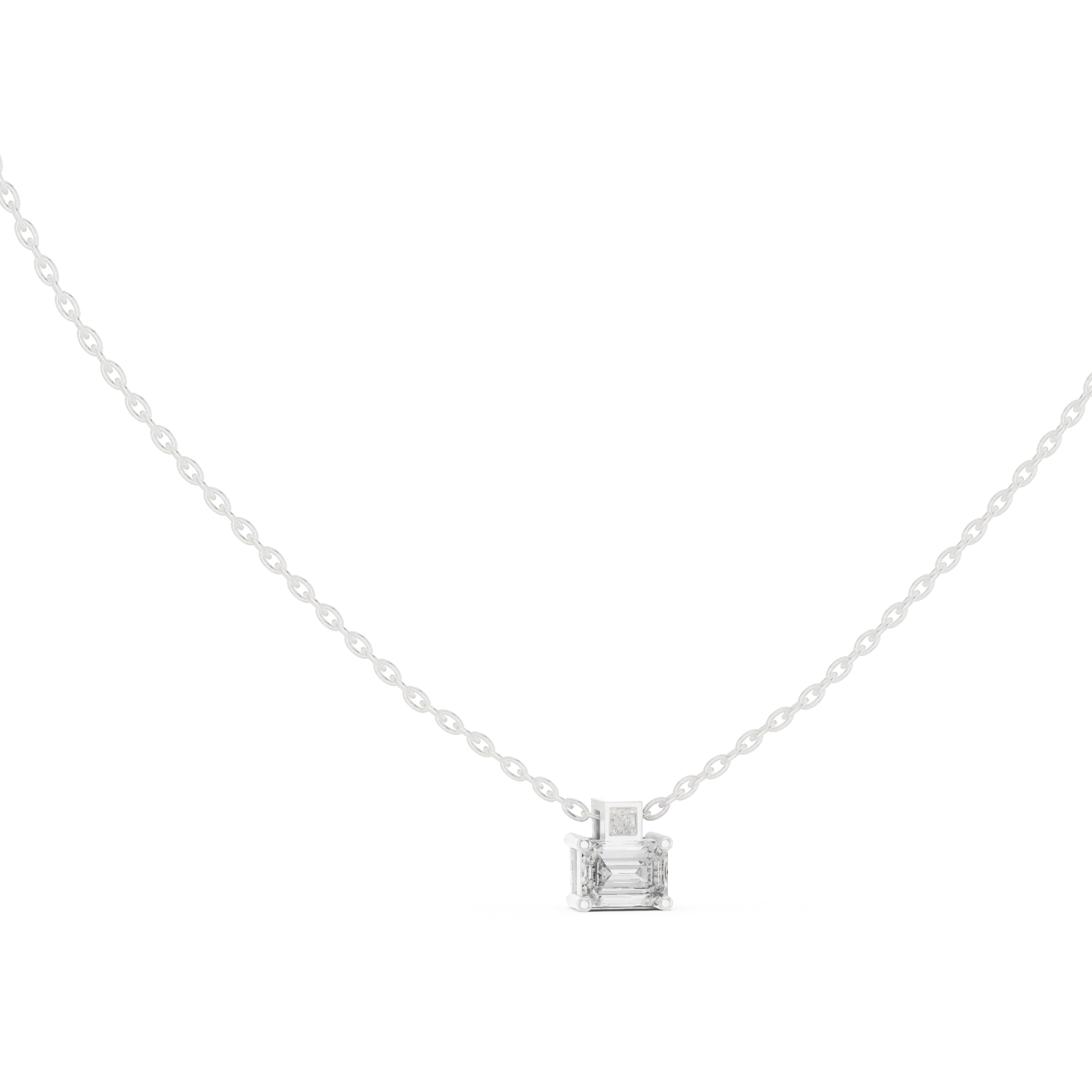 MJP41 - Tiered Baguette Geometric Station Charm