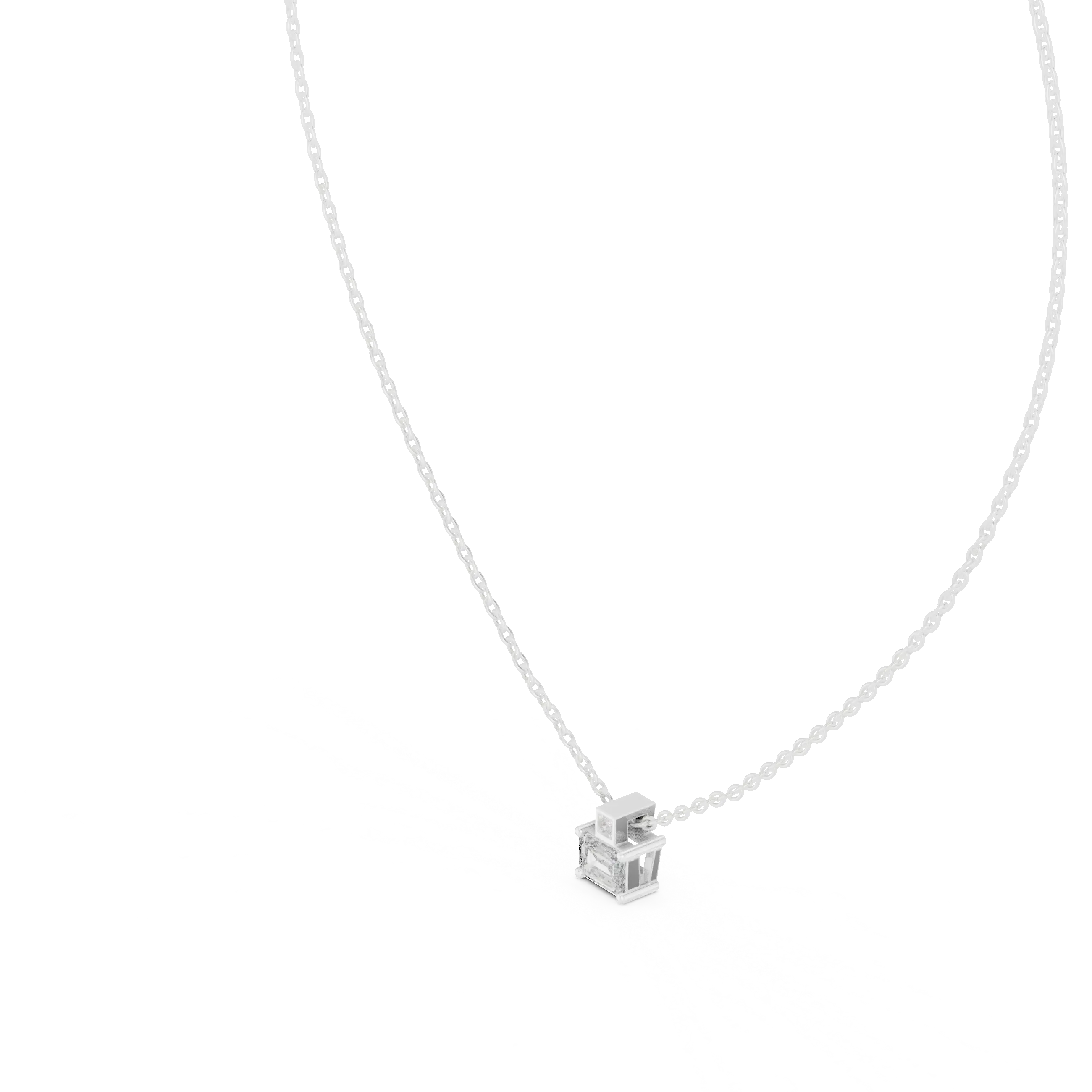 MJP41 - Tiered Baguette Geometric Station Charm