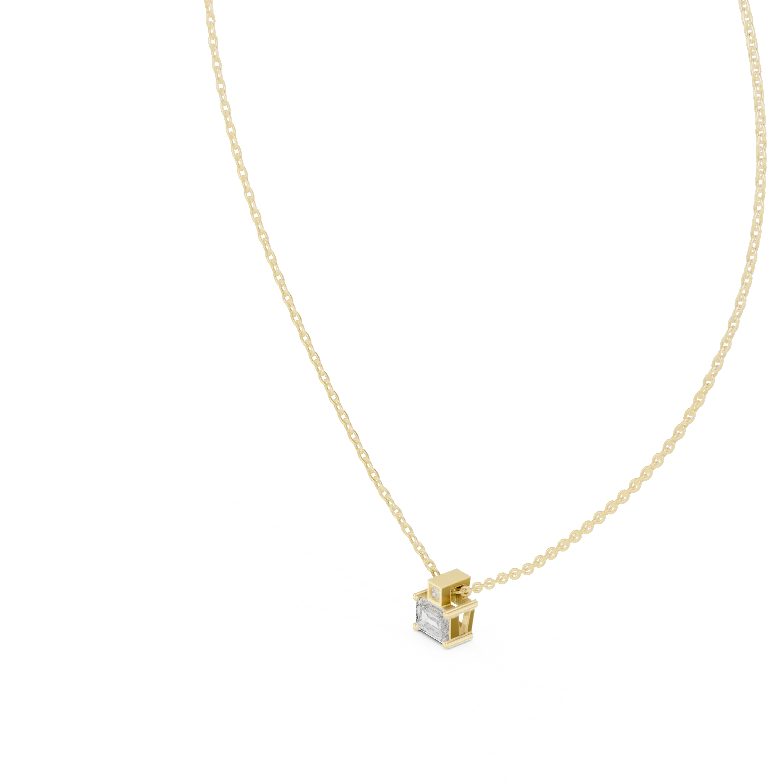 MJP41 - Tiered Baguette Geometric Station Charm