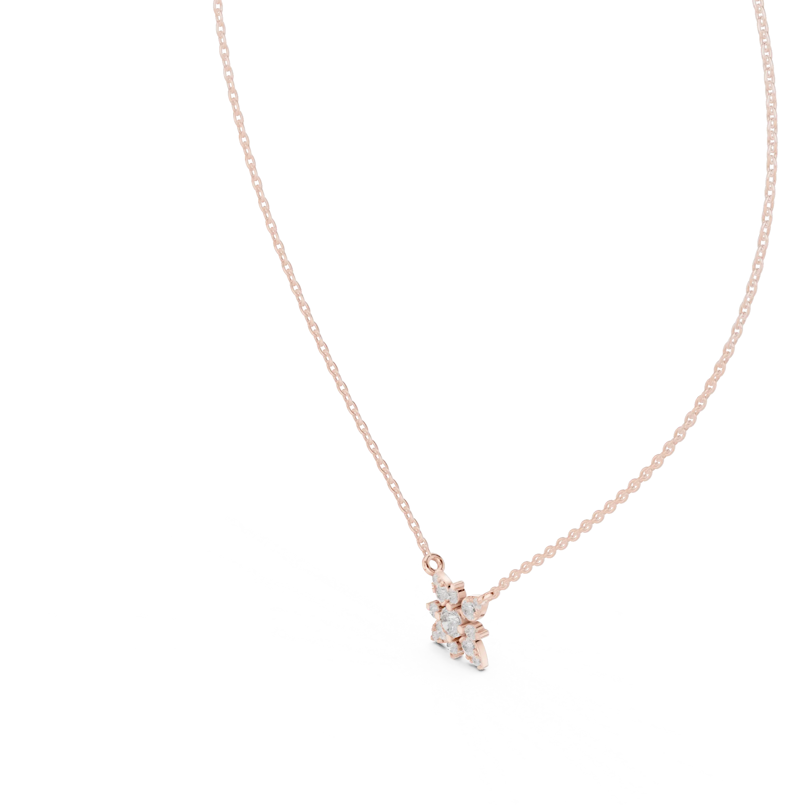 MJP43 - Petite Starburst Flower Cluster Pendant