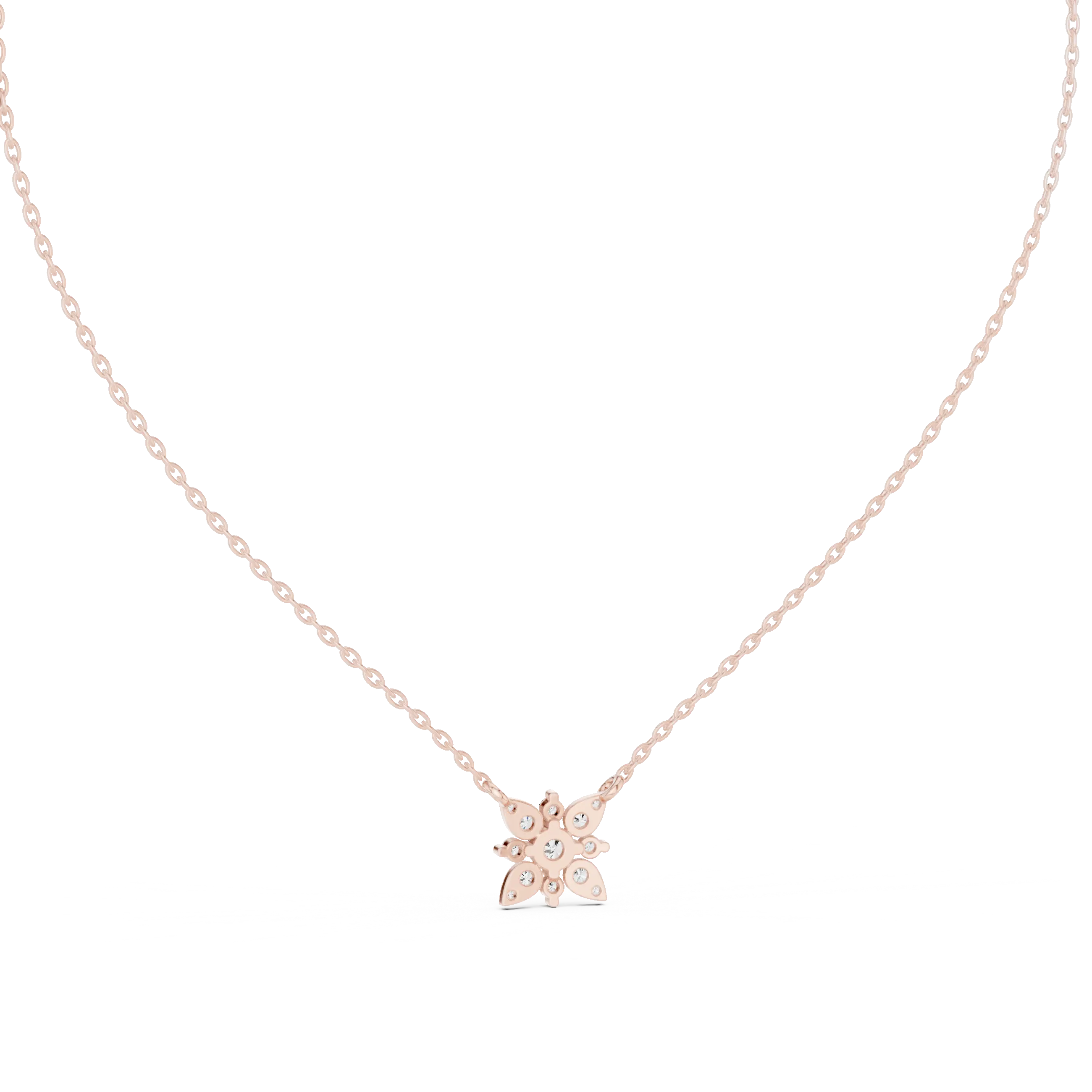 MJP43 - Petite Starburst Flower Cluster Pendant