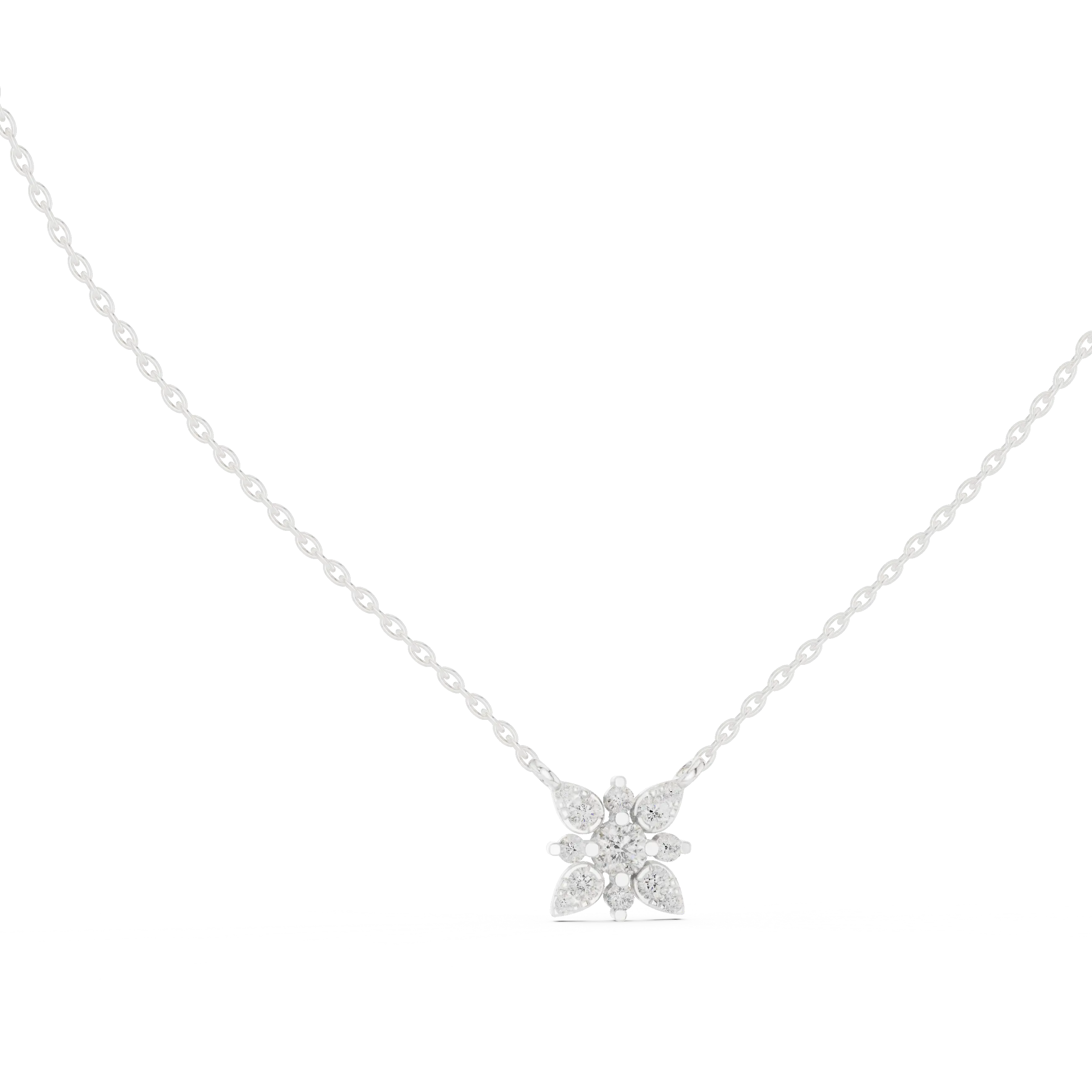 MJP43 - Petite Starburst Flower Cluster Pendant