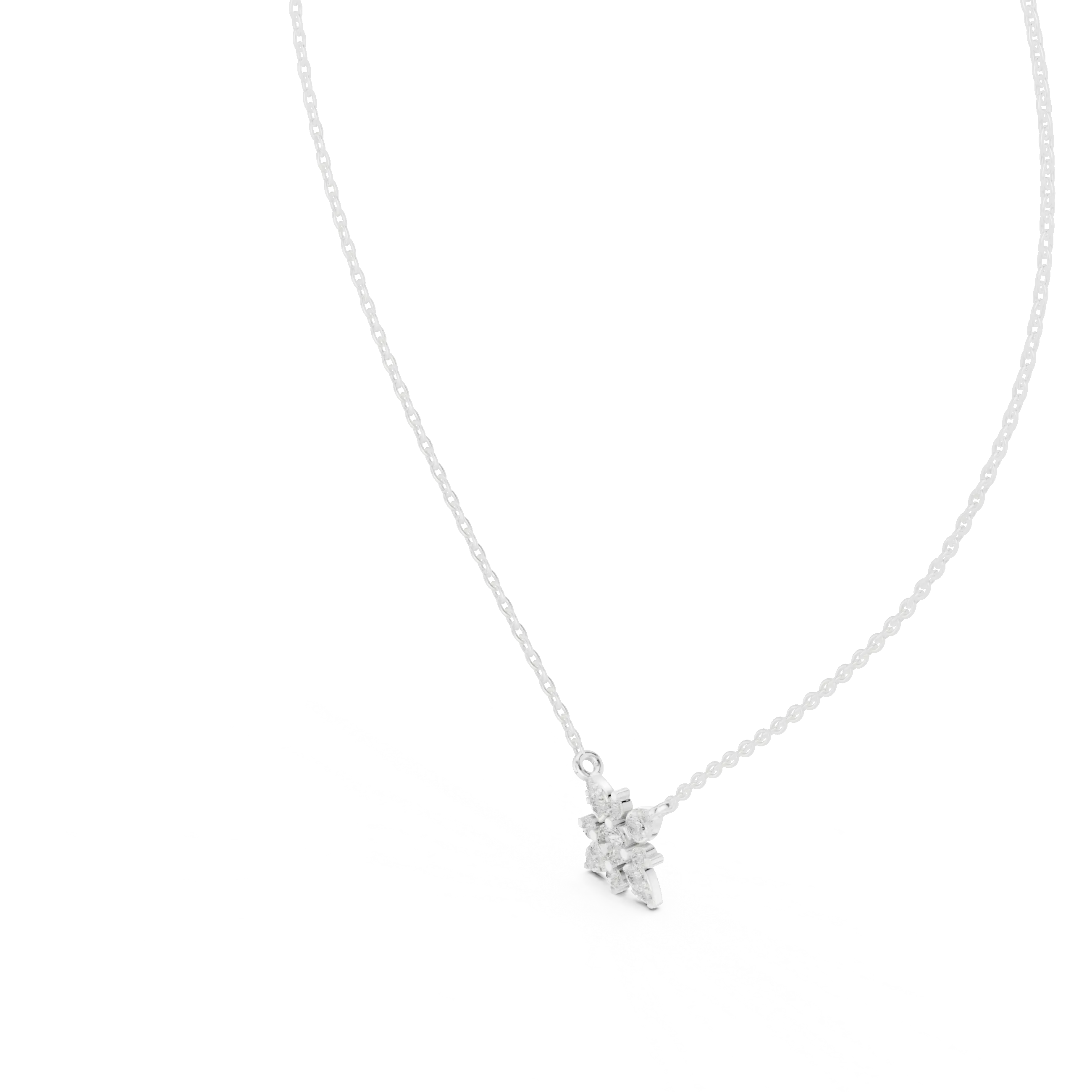 MJP43 - Petite Starburst Flower Cluster Pendant