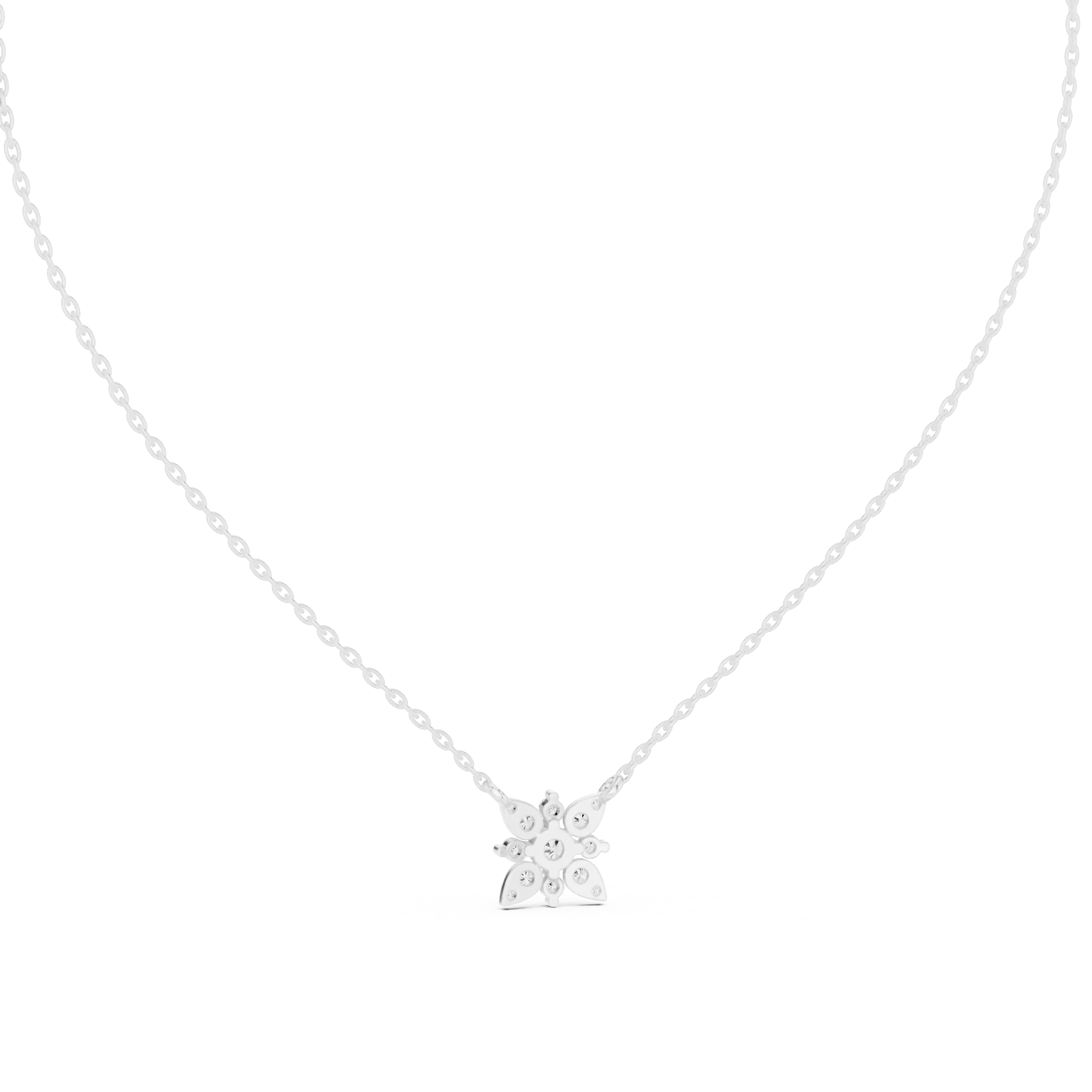 MJP43 - Petite Starburst Flower Cluster Pendant