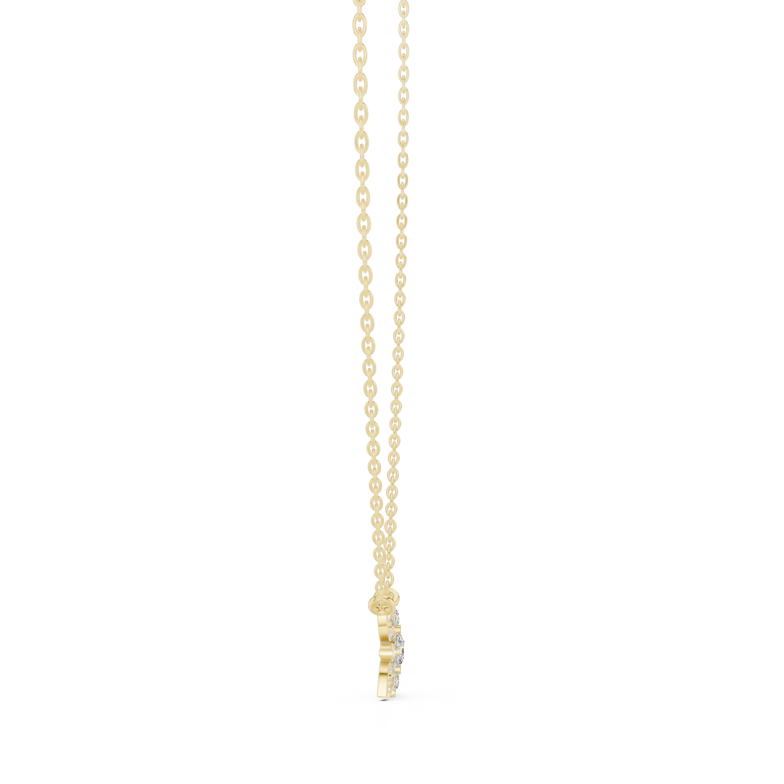 MJP43 - Petite Starburst Flower Cluster Pendant