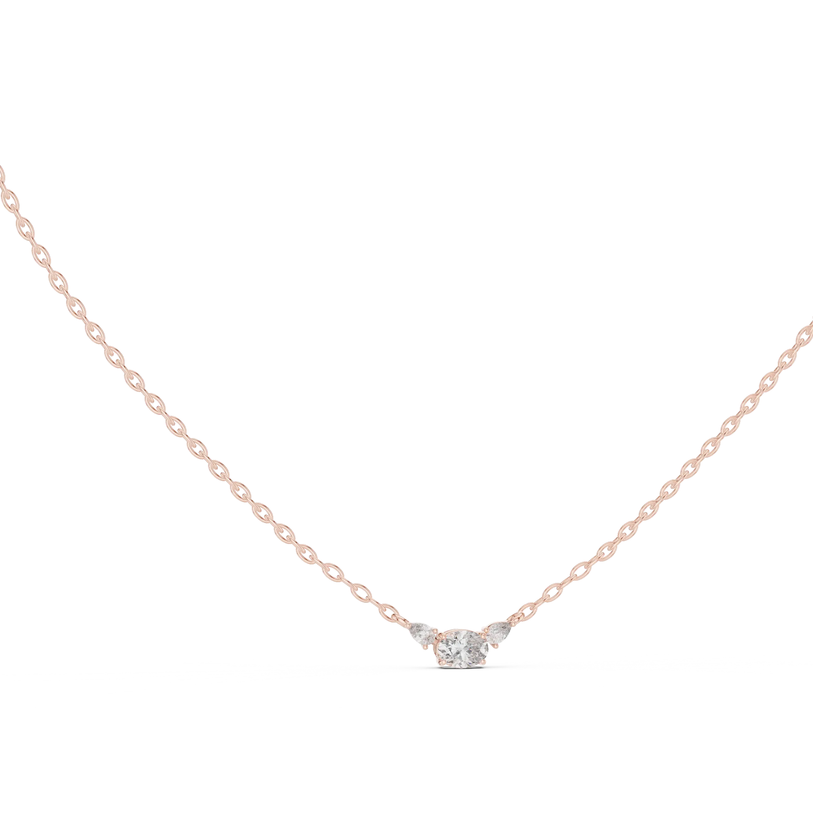 MJP52 - Dainty Three-Gem Tapered Accent Charm