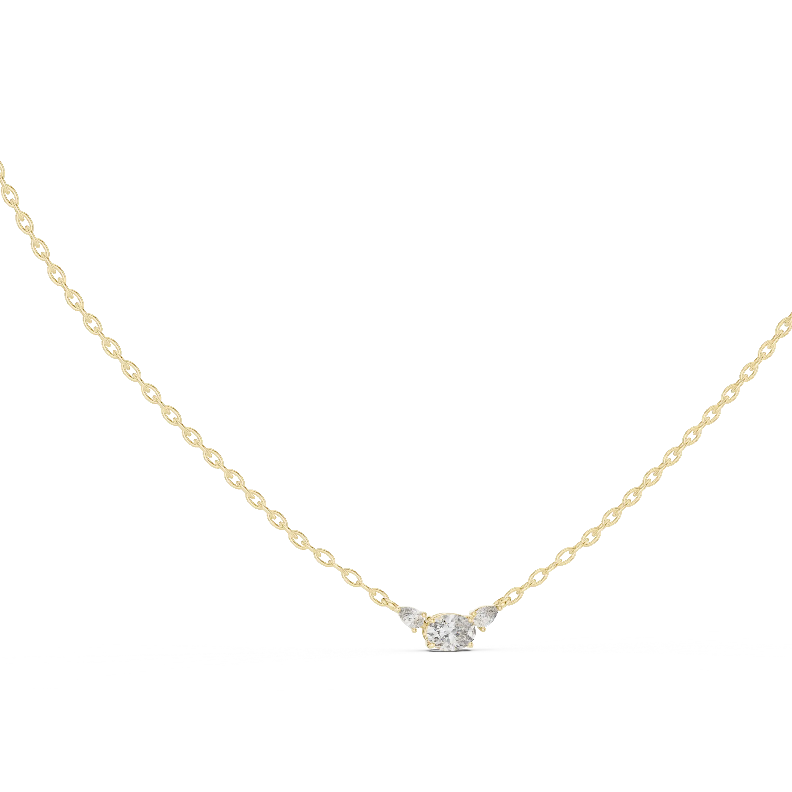 MJP52 - Dainty Three-Gem Tapered Accent Charm