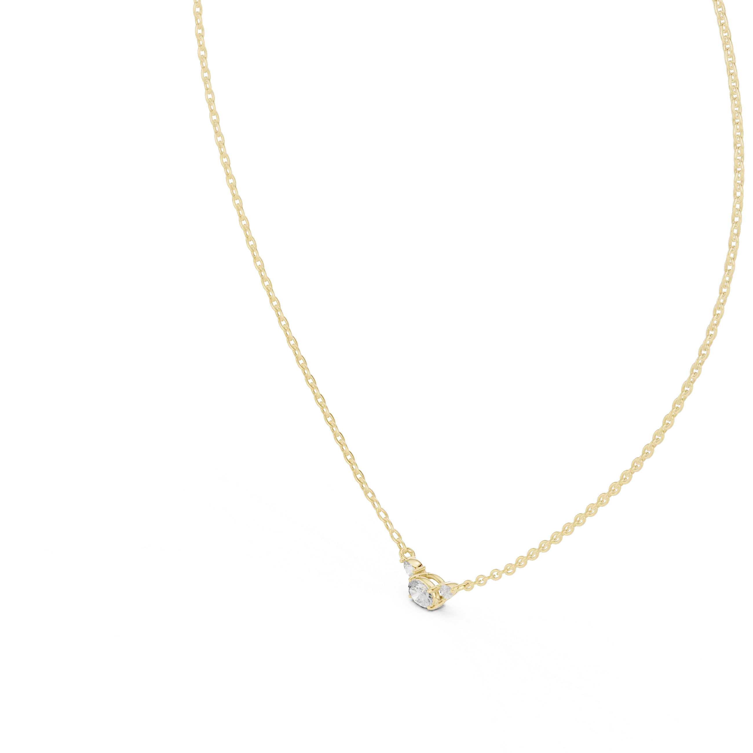 MJP52 - Dainty Three-Gem Tapered Accent Charm