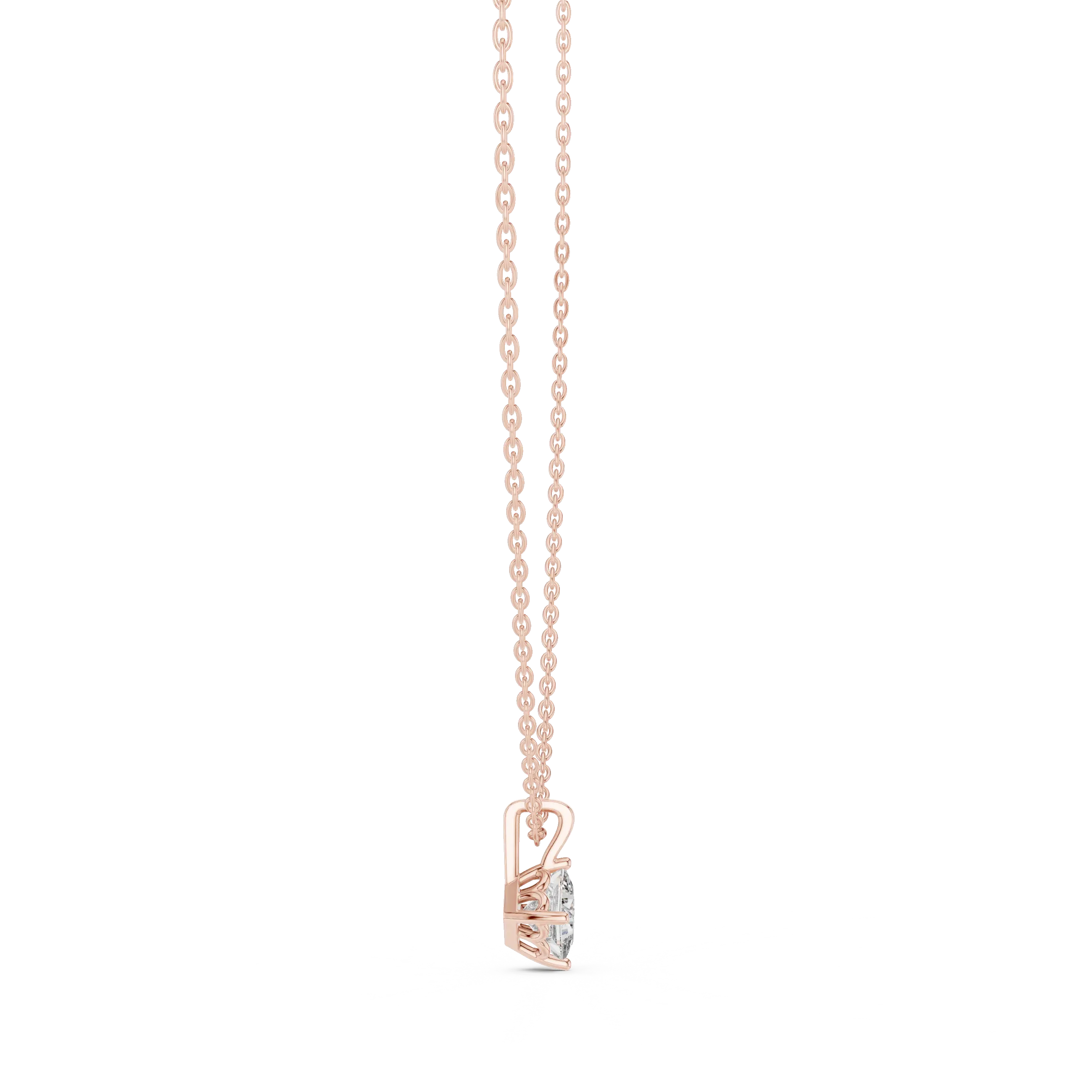 MJP33 - Kite-Set Cushion Solitaire Pendant