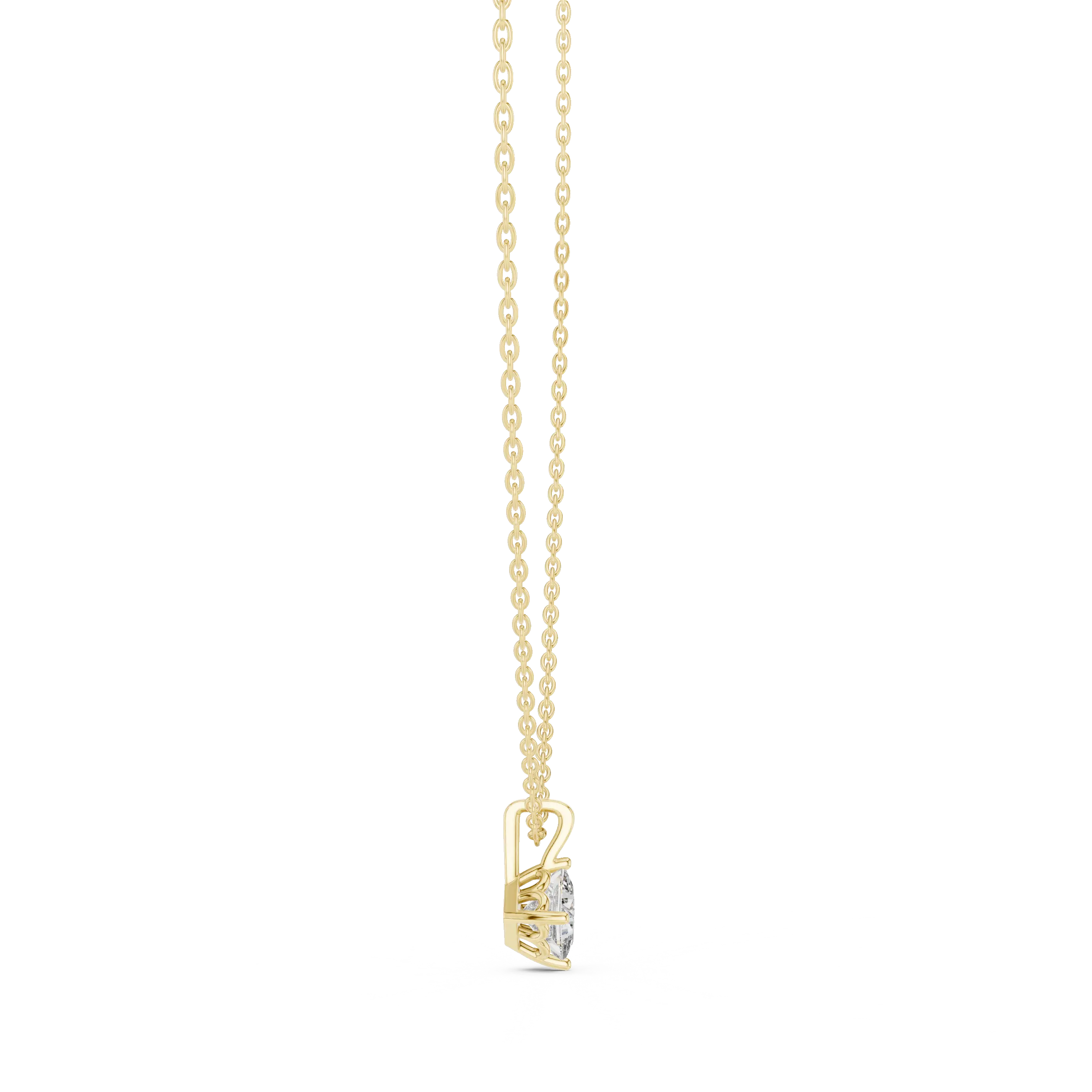 MJP33 - Kite-Set Cushion Solitaire Pendant